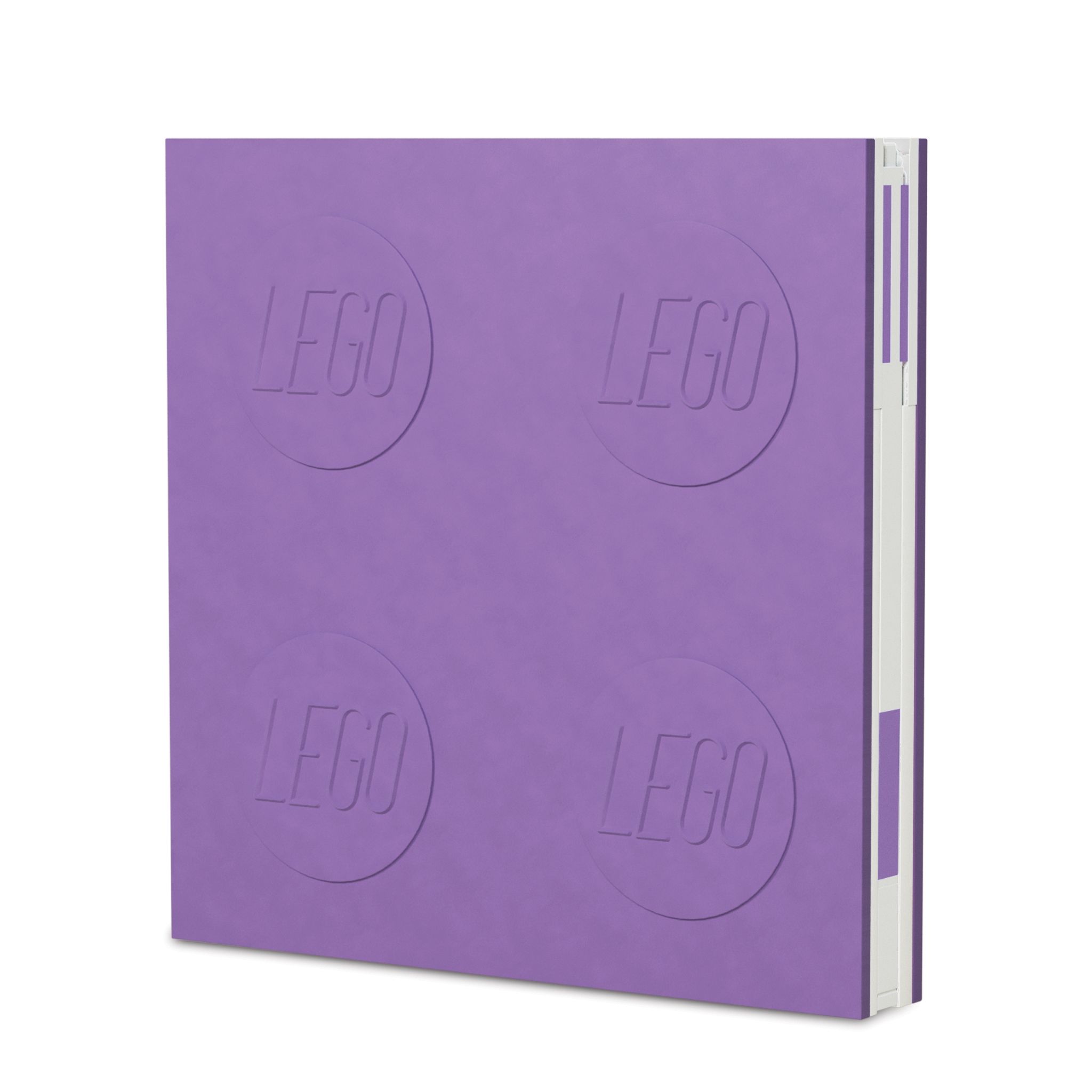 LEGO Gear 5007245 Verschließbares Notizbuch mit Gelschreiber in Lavendel