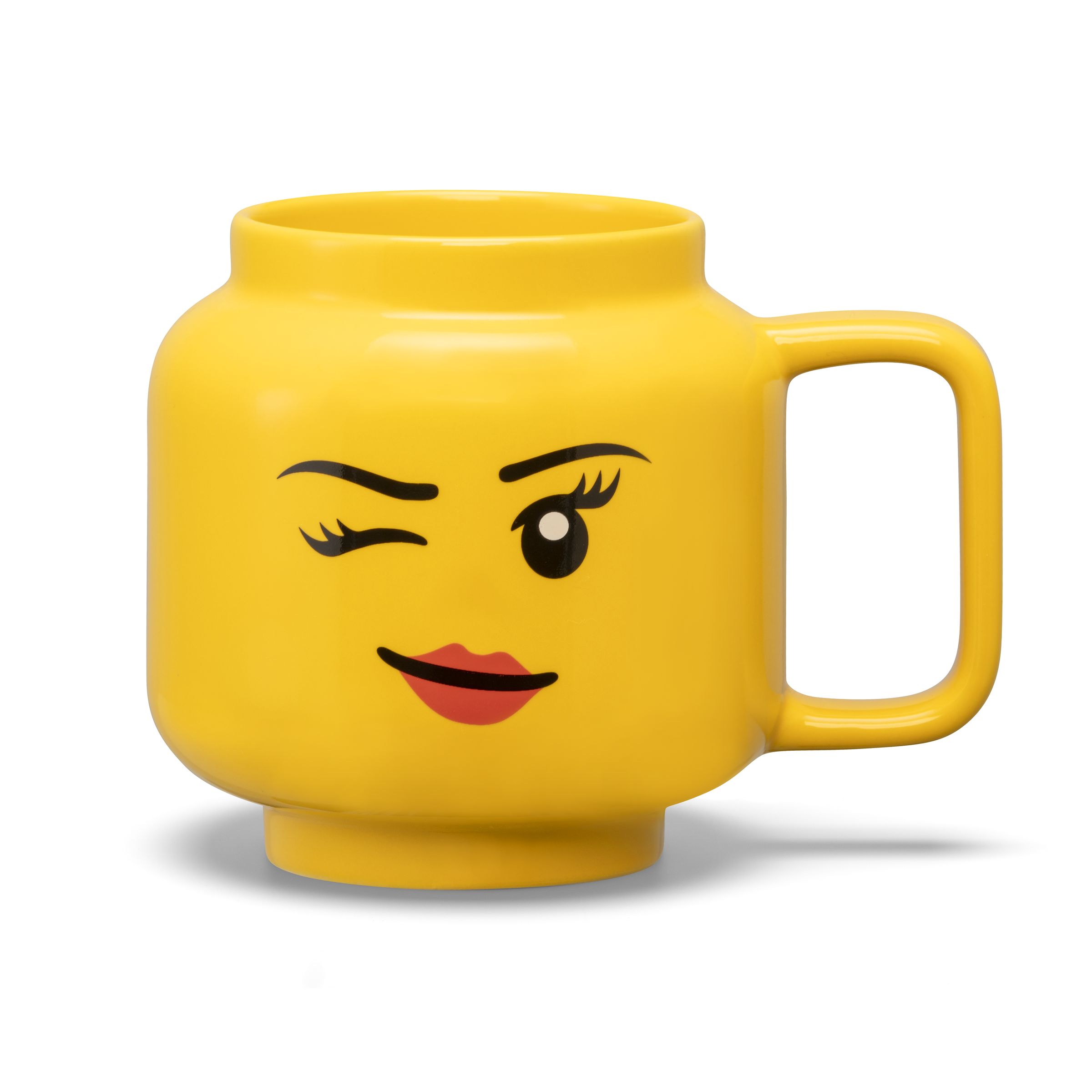 LEGO Gear 5007876 Keramikbecher mit zwinkerndem Mädchengesicht