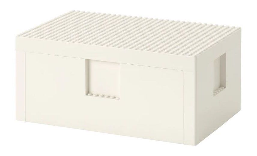 LEGO Promotional 50372187 IKEA BYGGLEK Schachtel mit Deckel weiß