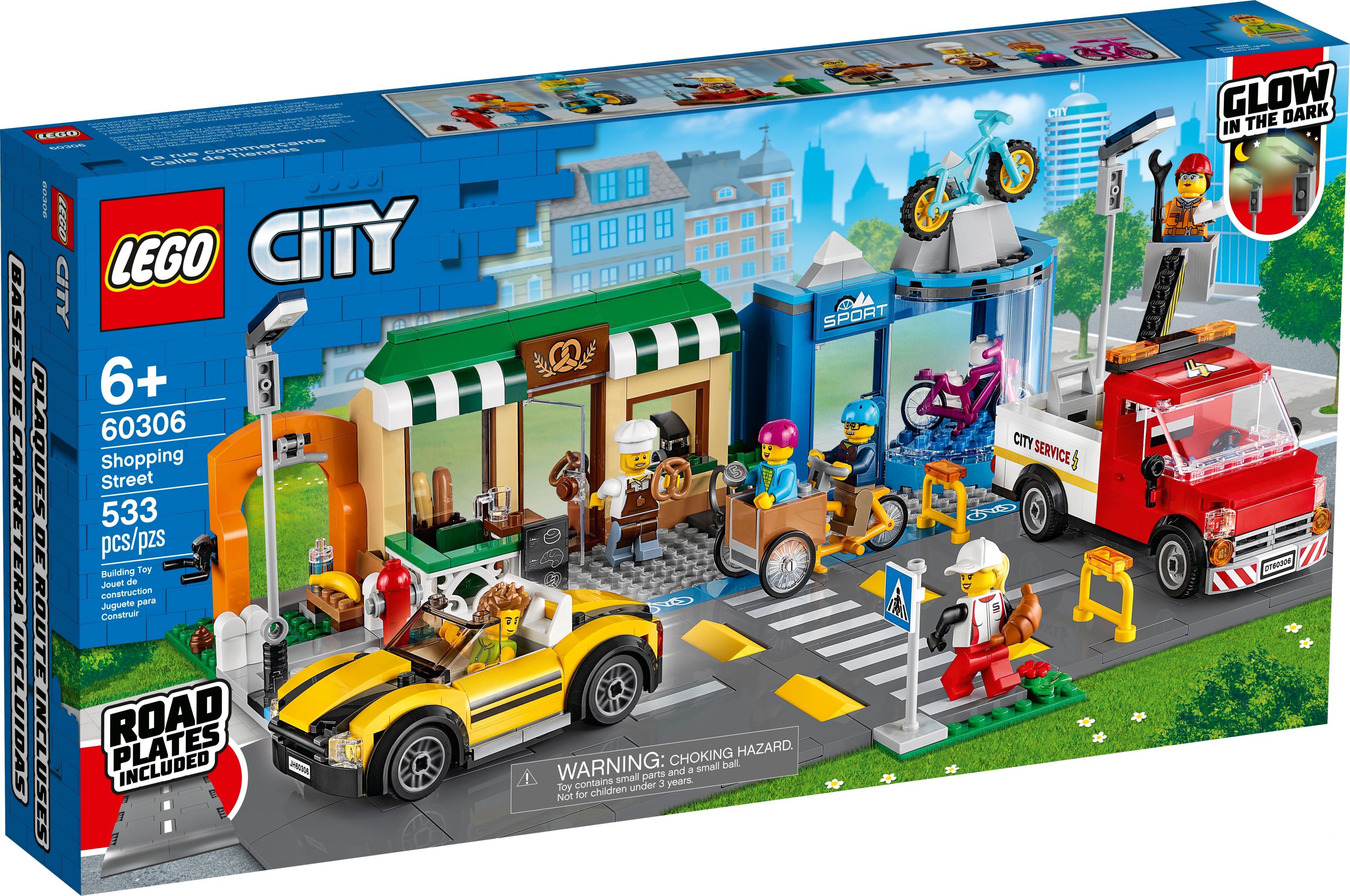 LEGO City 60306 Einkaufsstraße mit Geschäften LEGO_60306_box1_v39.jpg