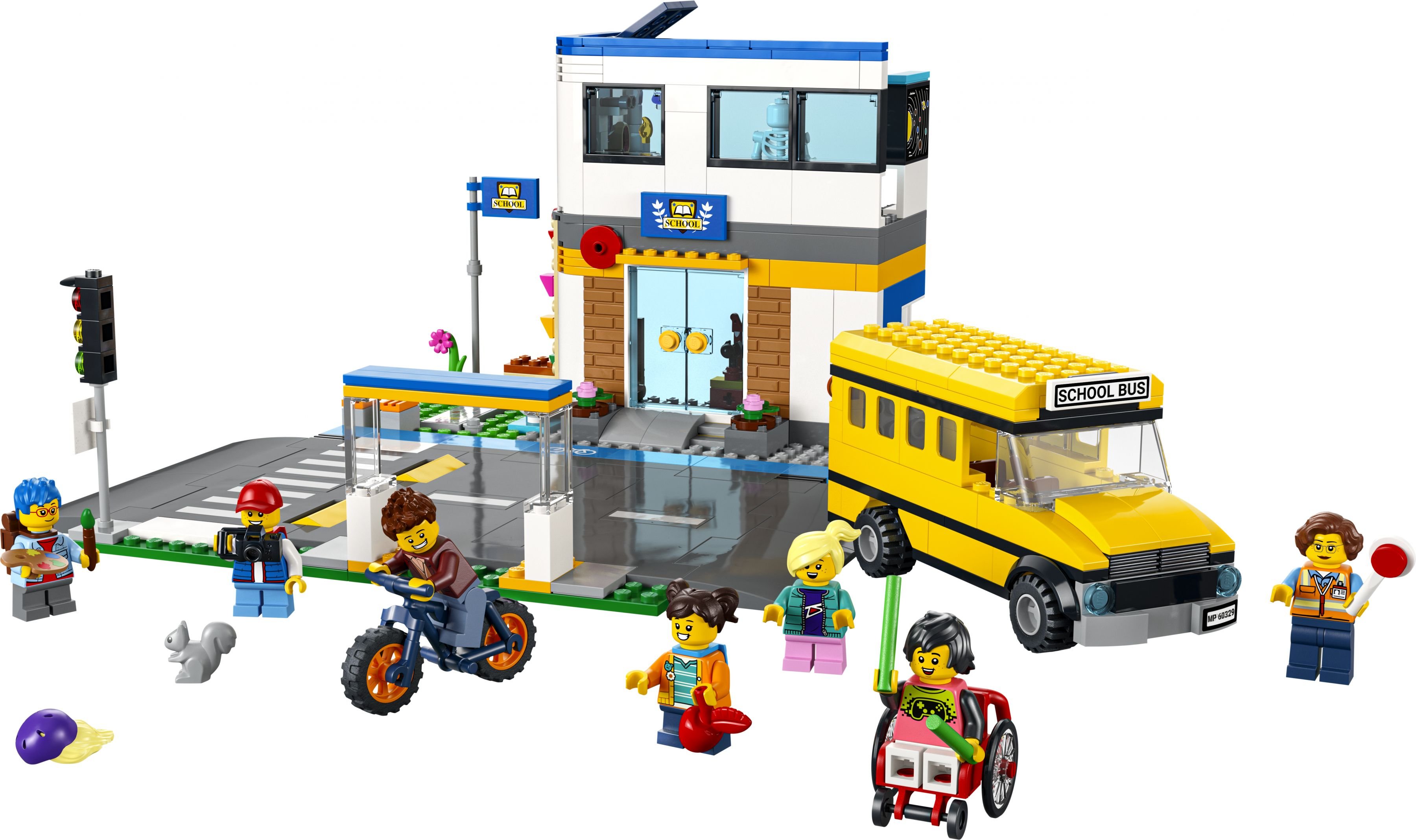 NEU & OVP LEGO® City  60329  Schule mit Schulbus 
