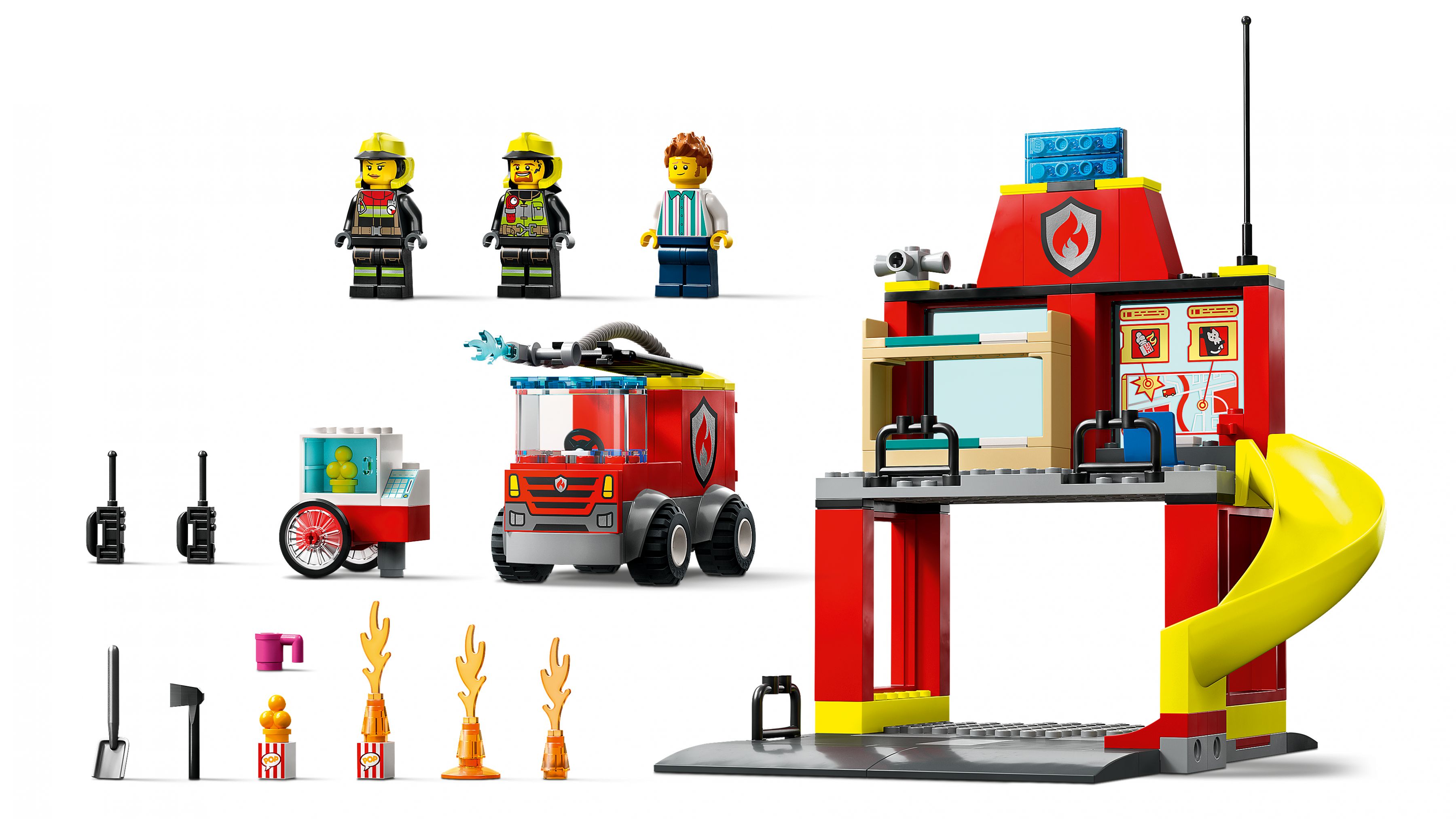 LEGO City 60375 Feuerwehrstation und Löschauto LEGO_60375_WEB_SEC02_NOBG.jpg