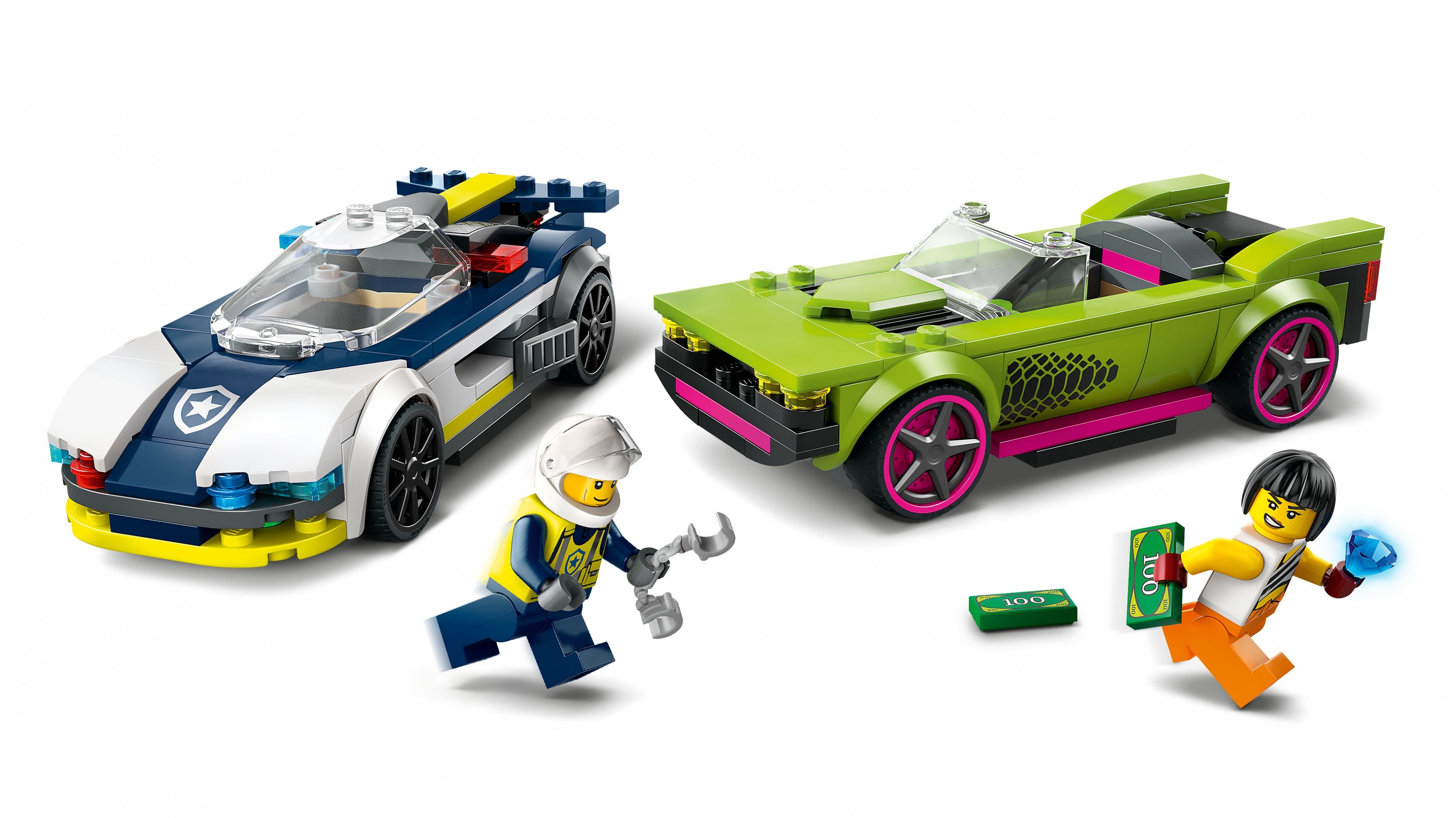 LEGO City 60415 Verfolgungsjagd mit Polizeiauto und Muscle Car LEGO_60415_web_sec02_nobg.jpg