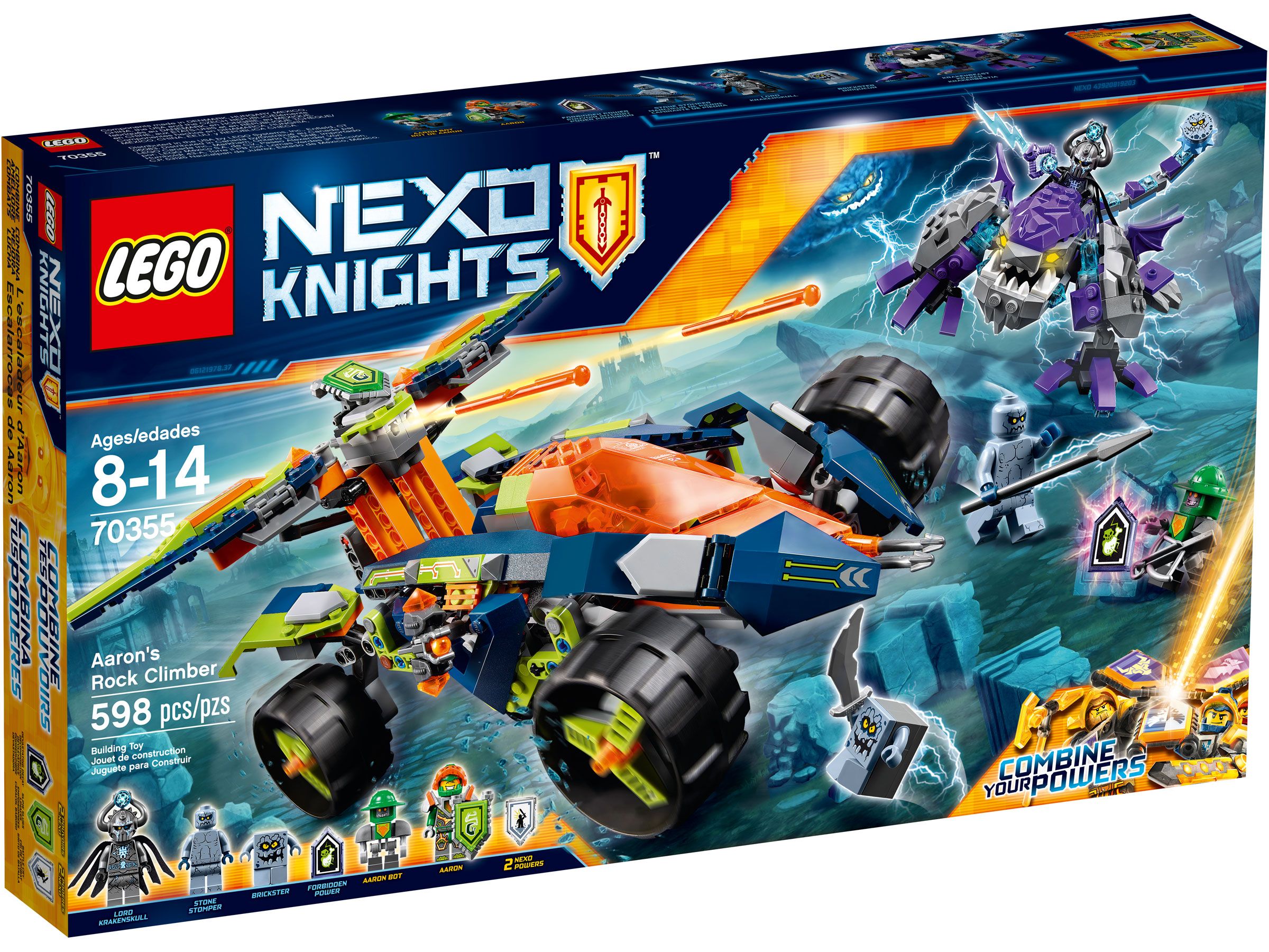 LEGO Nexo Knights 70355 Aarons Klettermaxe LEGO_70355_Box1_v39.jpg