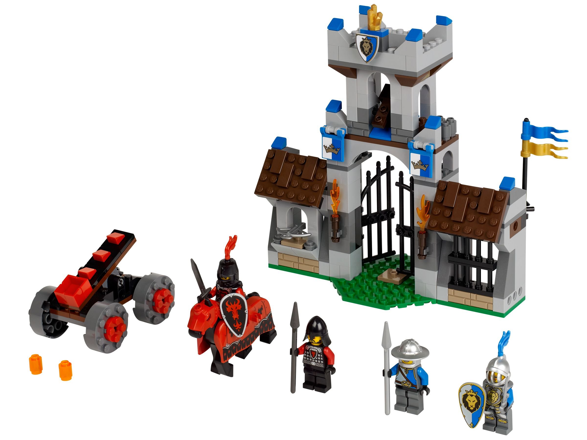 in Dunkel Rot 87421 2 Stück Lego Castle-City Wall Panel 3x3x6 