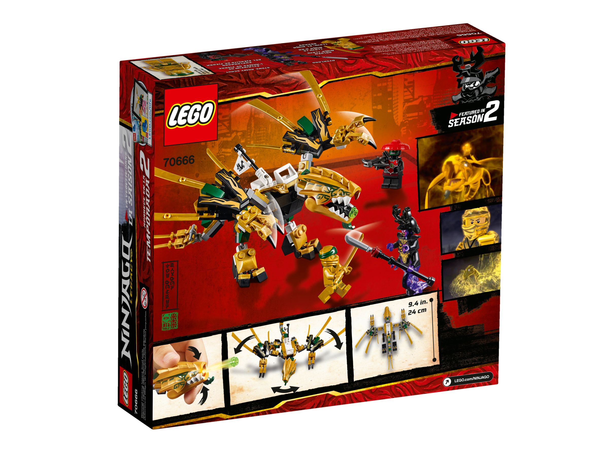 LEGO® Ninjago 70666 Goldener Drache NEU/OVP