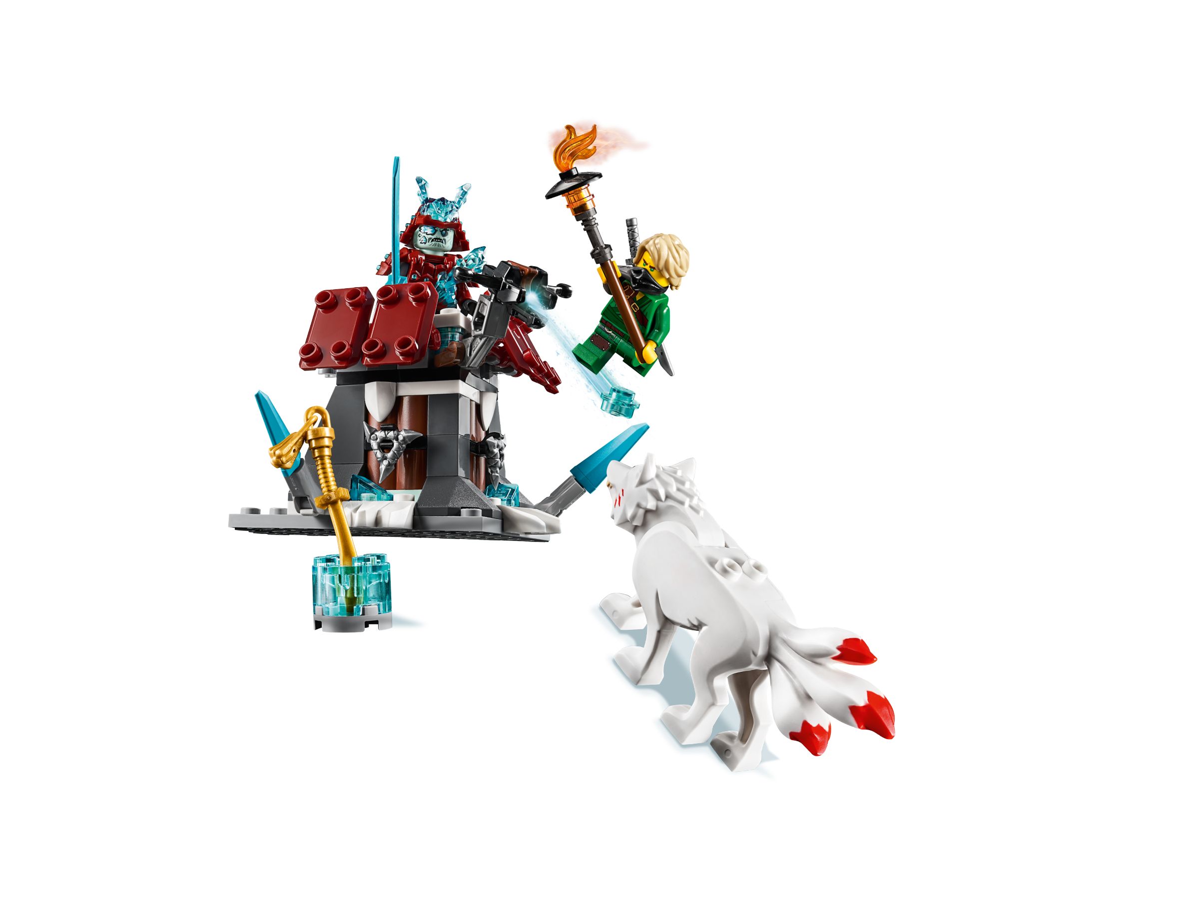 Lego Ninjago 70671 Festung des Eis-Samurai OHNE MINIFIGUREN NEU 