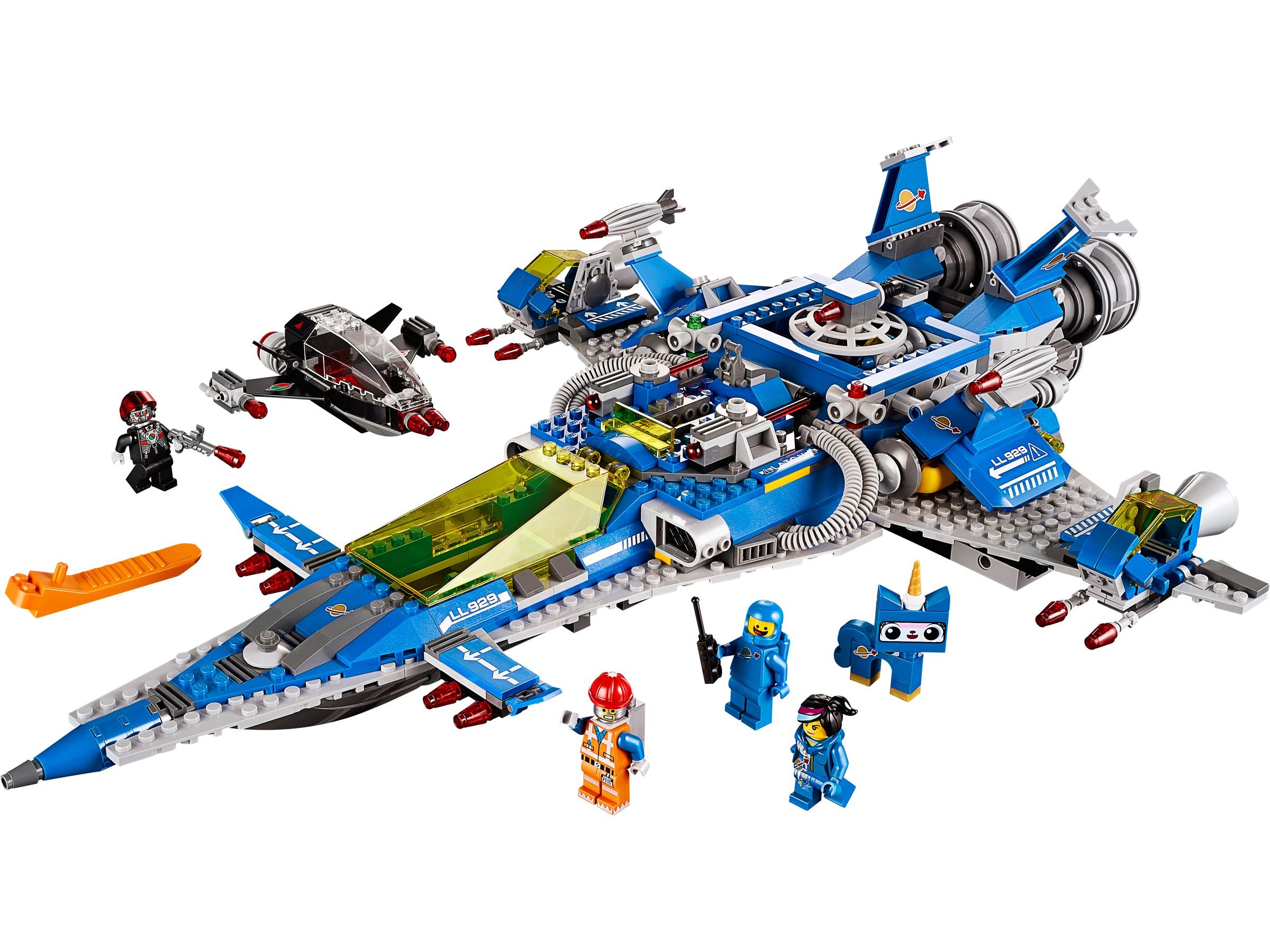 für Flugzeug Raumschiff aus 70839 u.a. LEGO Heckflügel dunkelblau 87614 