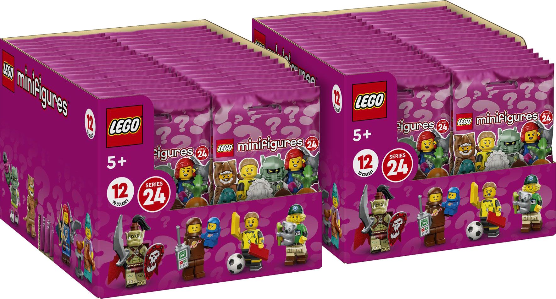 LEGO Collectable Minifigures 71037 LEGO® Minifiguren Serie 24 - 2x 36er Box