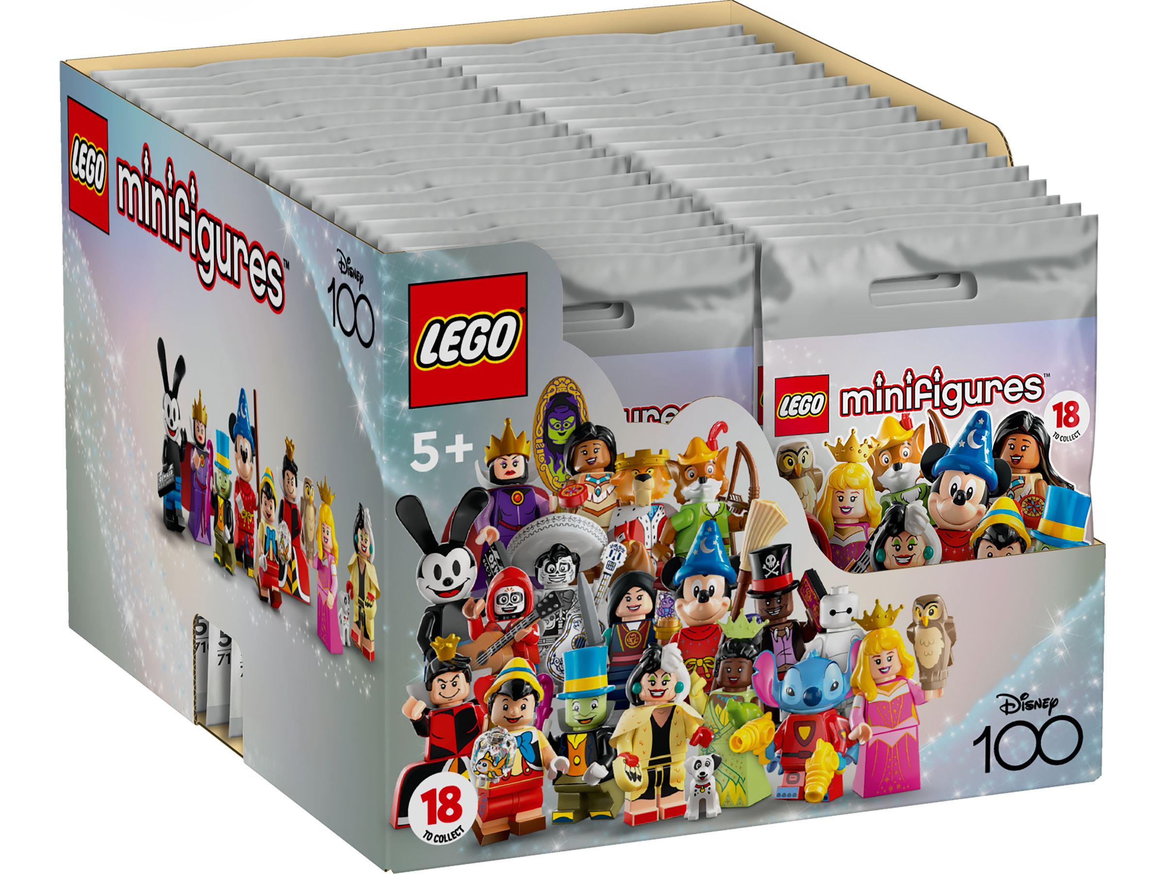 LEGO Collectable Minifigures 71038 Minifiguren Disney 100 LEGO_71038_display1_v110.jpg