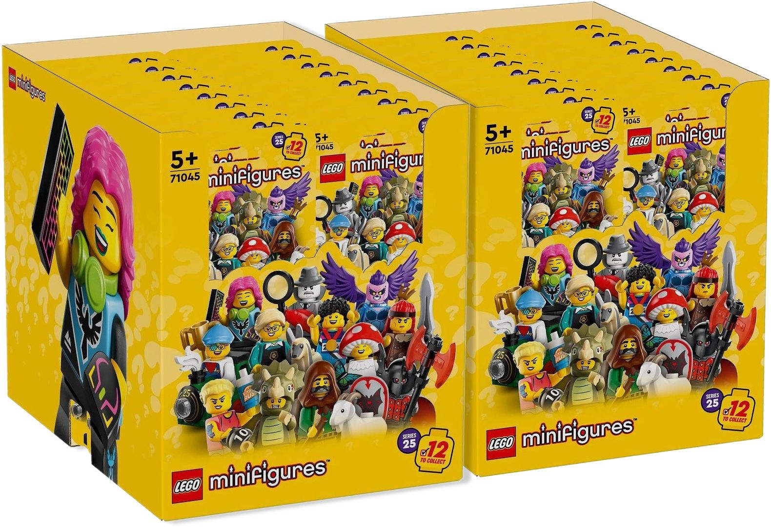 LEGO Collectable Minifigures 71045 LEGO® Minifiguren Serie 25 - 2x 36er Box