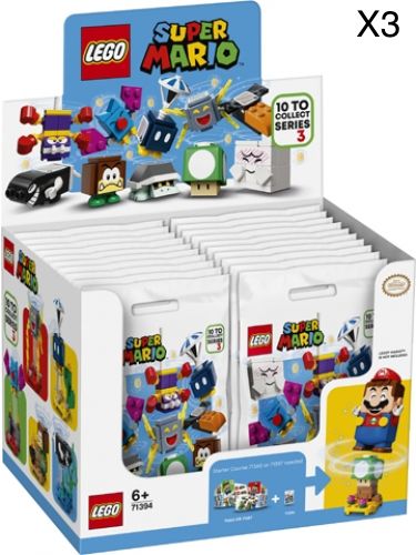 LEGO Super Mario 71394 Mario-Charaktere-Serie 3 - 3x 18er-Box