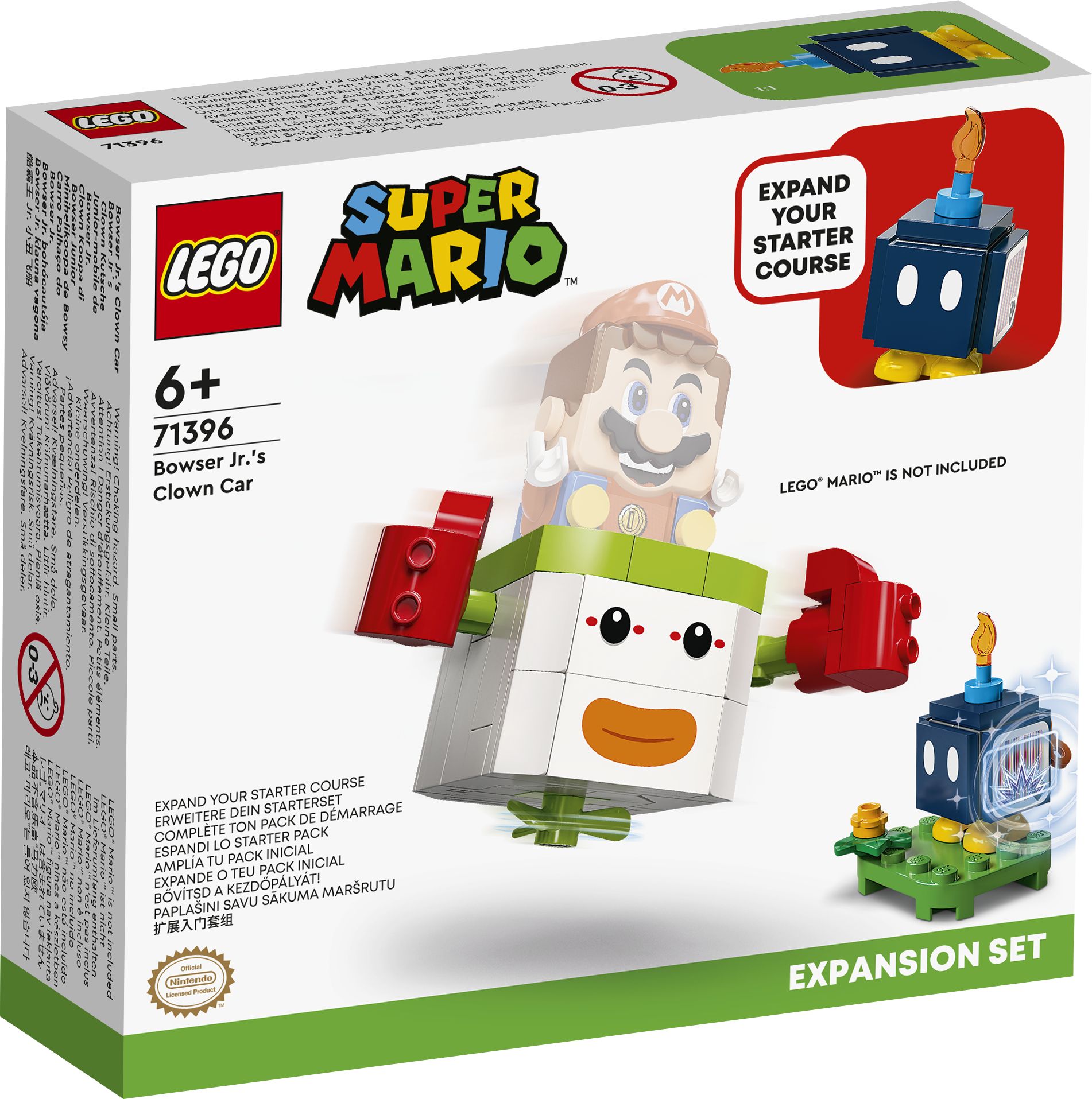 LEGO Super Mario 71396 Bowser Jr‘s Clown Kutsche – Erweiterungsset LEGO_71396_box1_v29.jpg
