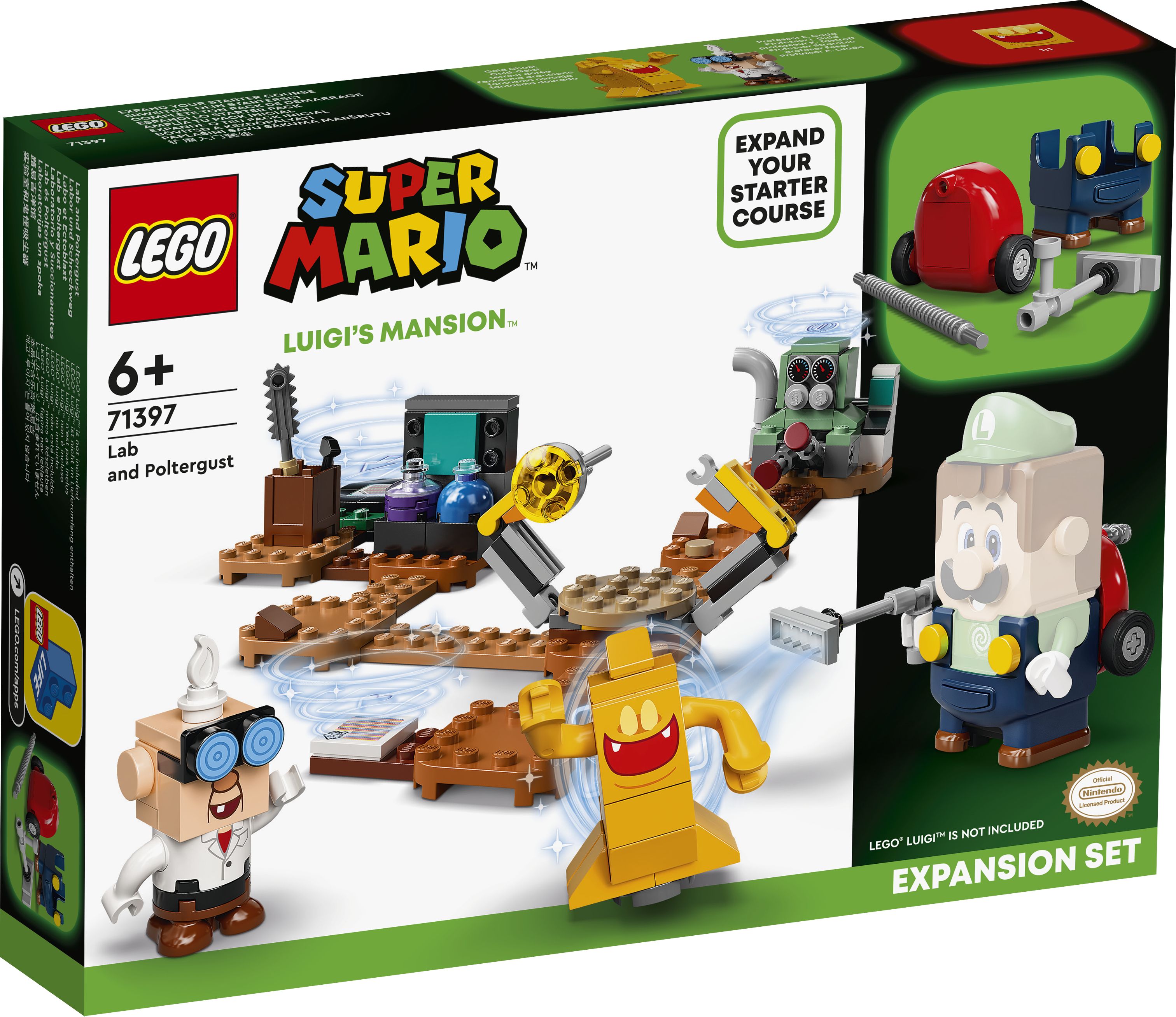LEGO Super Mario 71397 Luigi’s Mansion™: Labor und Schreckweg – Erweiterungsset LEGO_71397_box1_v29.jpg