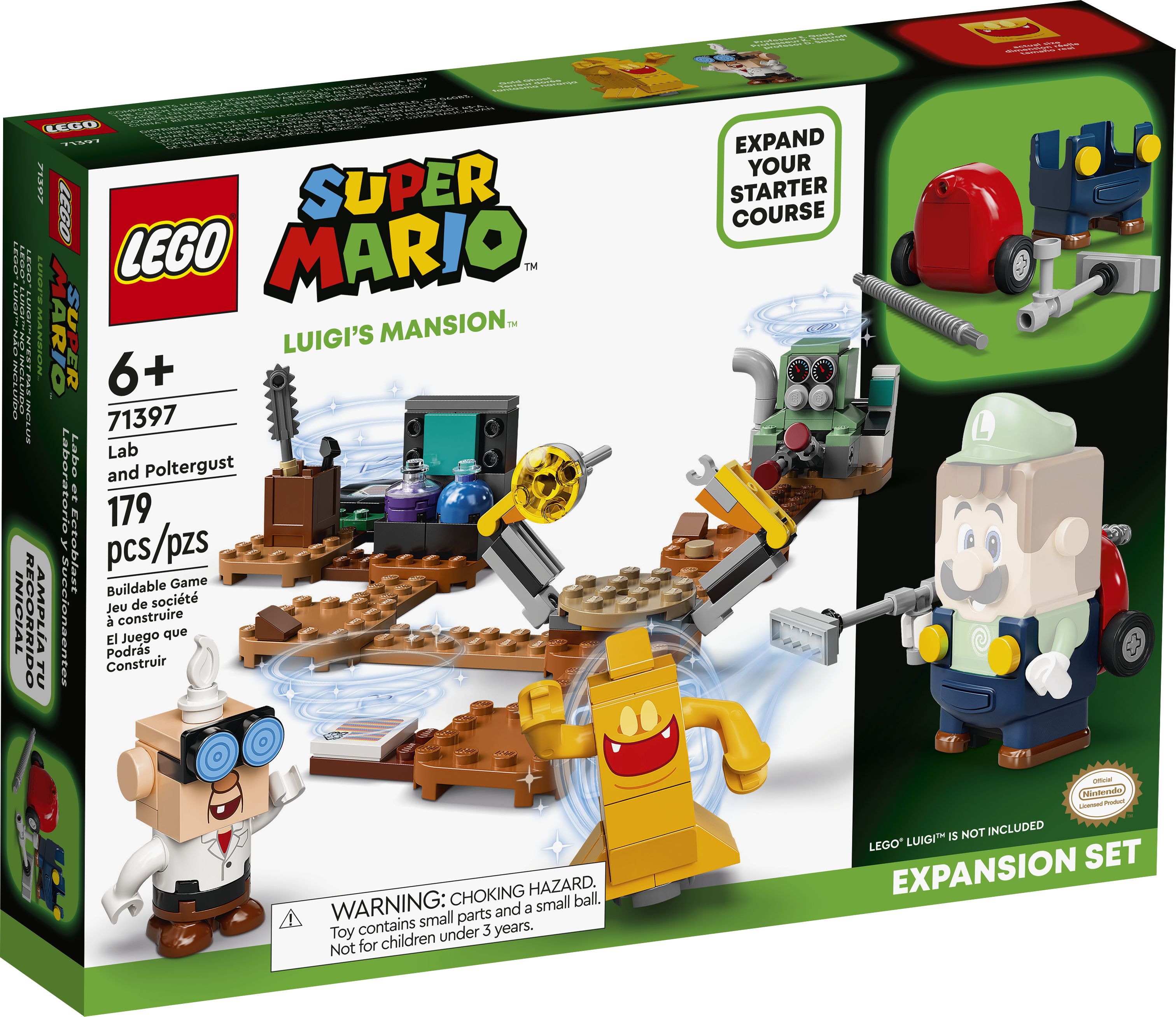 LEGO Super Mario 71397 Luigi’s Mansion™: Labor und Schreckweg – Erweiterungsset LEGO_71397_box1_v39.jpg