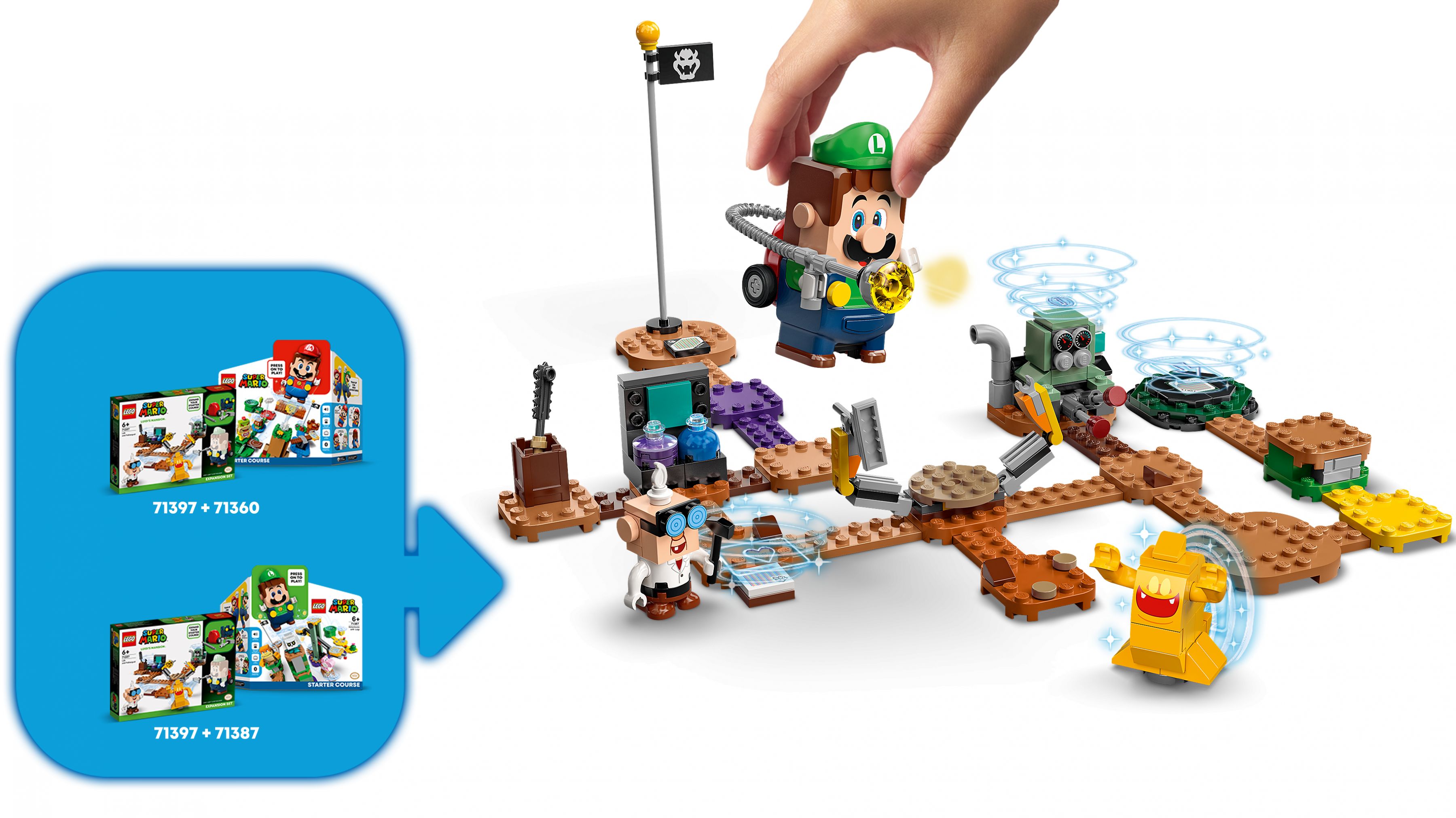 LEGO Super Mario 71397 Luigi’s Mansion™: Labor und Schreckweg – Erweiterungsset LEGO_71397_web_sec03_nobg.jpg