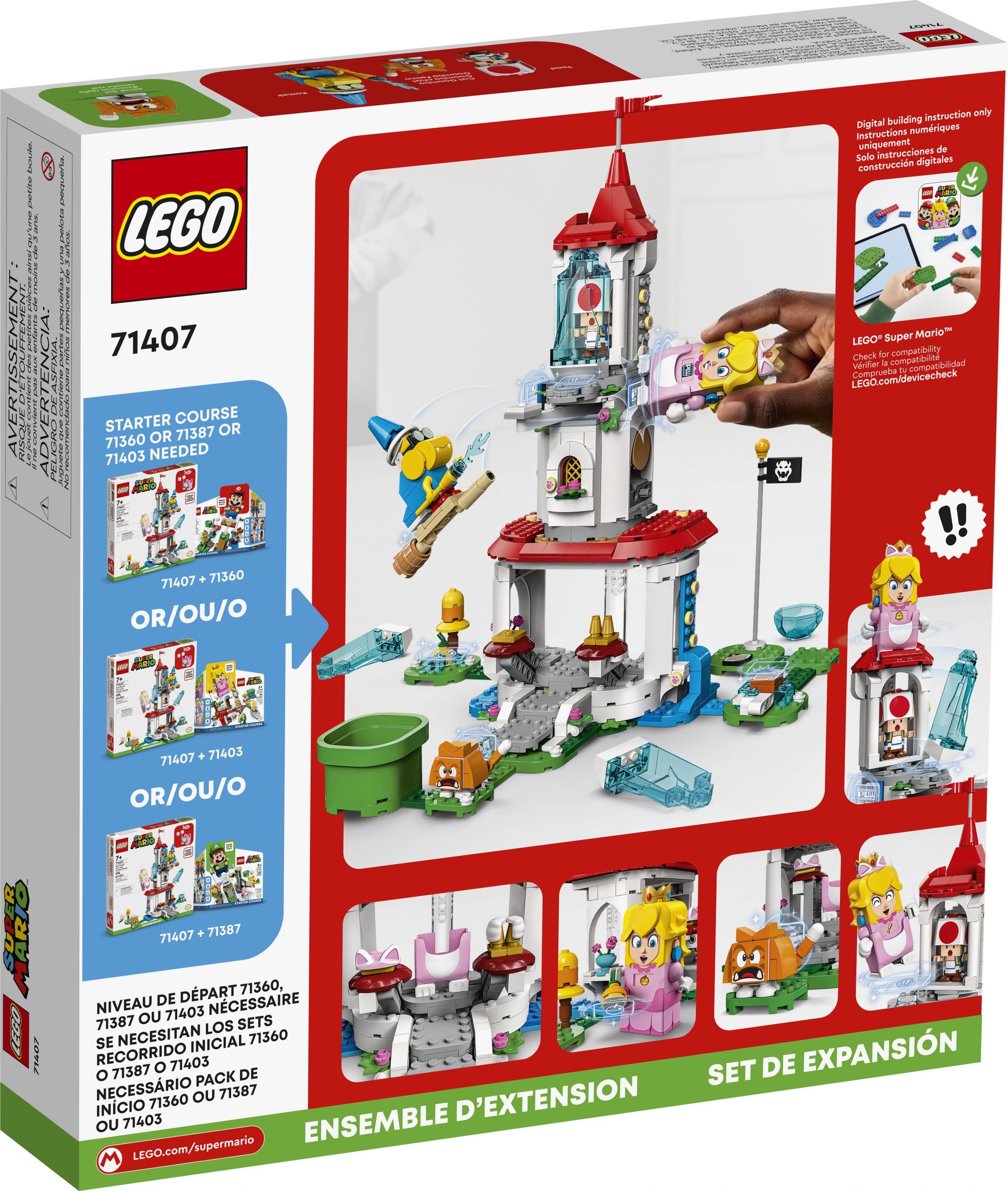LEGO Super Mario 71407 Katzen-Peach-Anzug und Eisturm – Erweiterungsset LEGO_71407_Box5_v39.jpg
