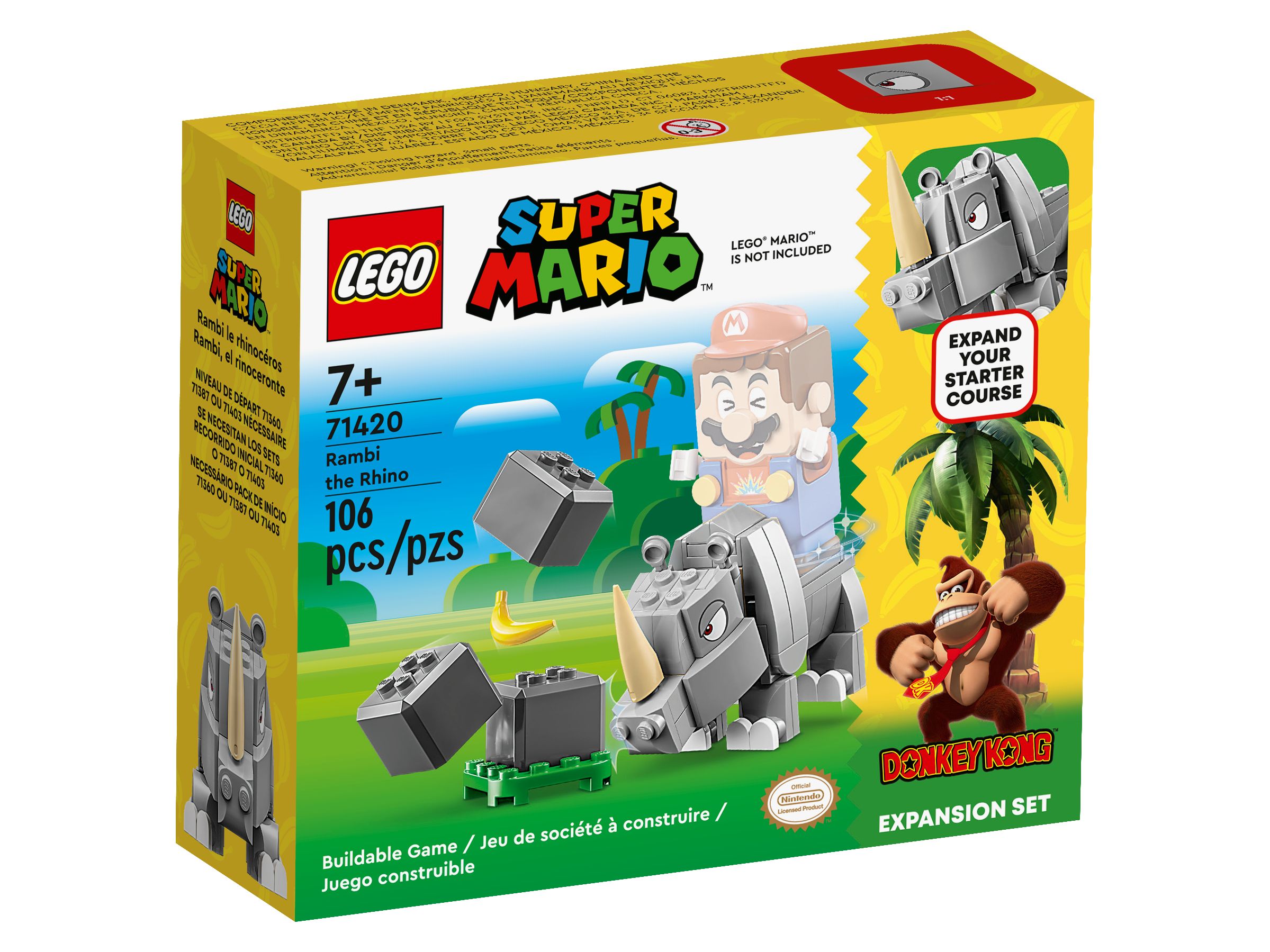 LEGO Super Mario 71420 Rambi das Rhino – Erweiterungsset LEGO_71420_Box1_v39.jpg