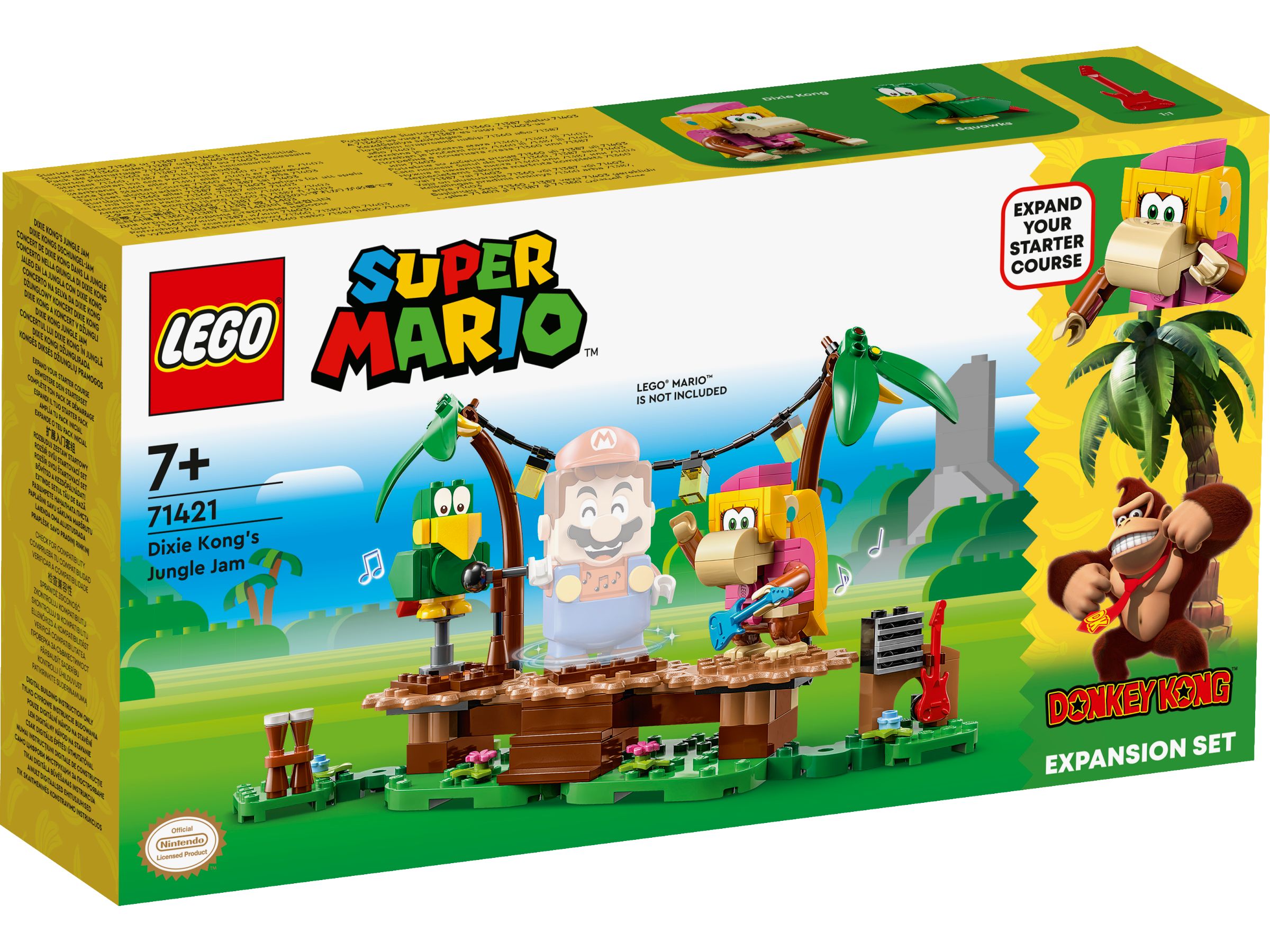 LEGO Super Mario 71421 Dixie Kongs Dschungel-Jam – Erweiterungsset LEGO_71421_Box1_v29.jpg