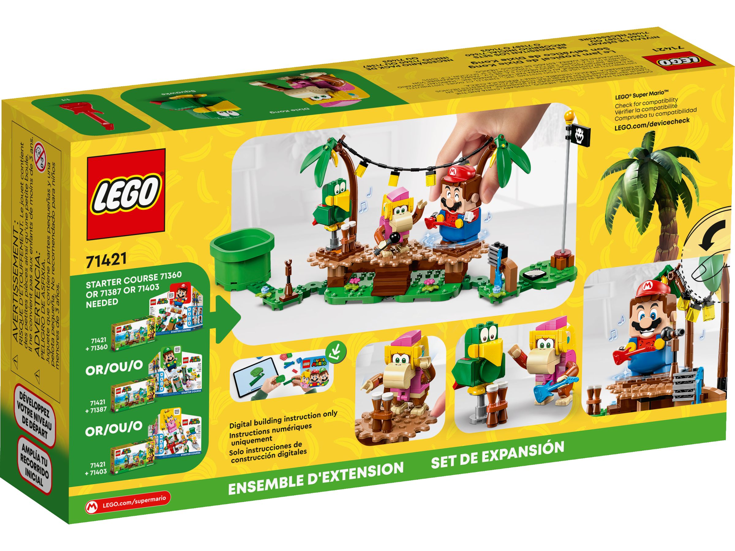 LEGO Super Mario 71421 Dixie Kongs Dschungel-Jam – Erweiterungsset LEGO_71421_Box5_v39.jpg