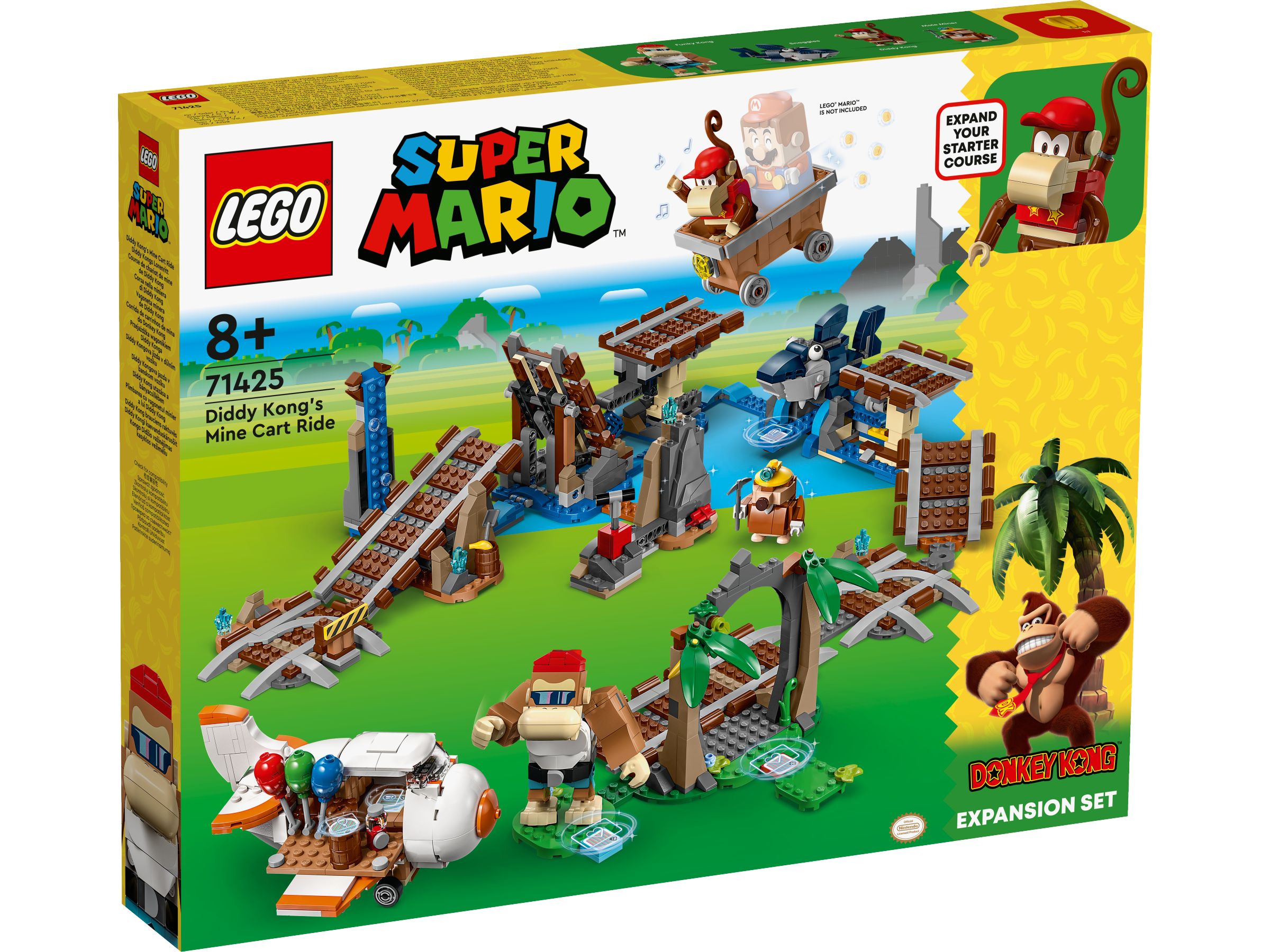 LEGO Super Mario 71425 Diddy Kongs Lorenritt – Erweiterungsset LEGO_71425_Box1_v29.jpg