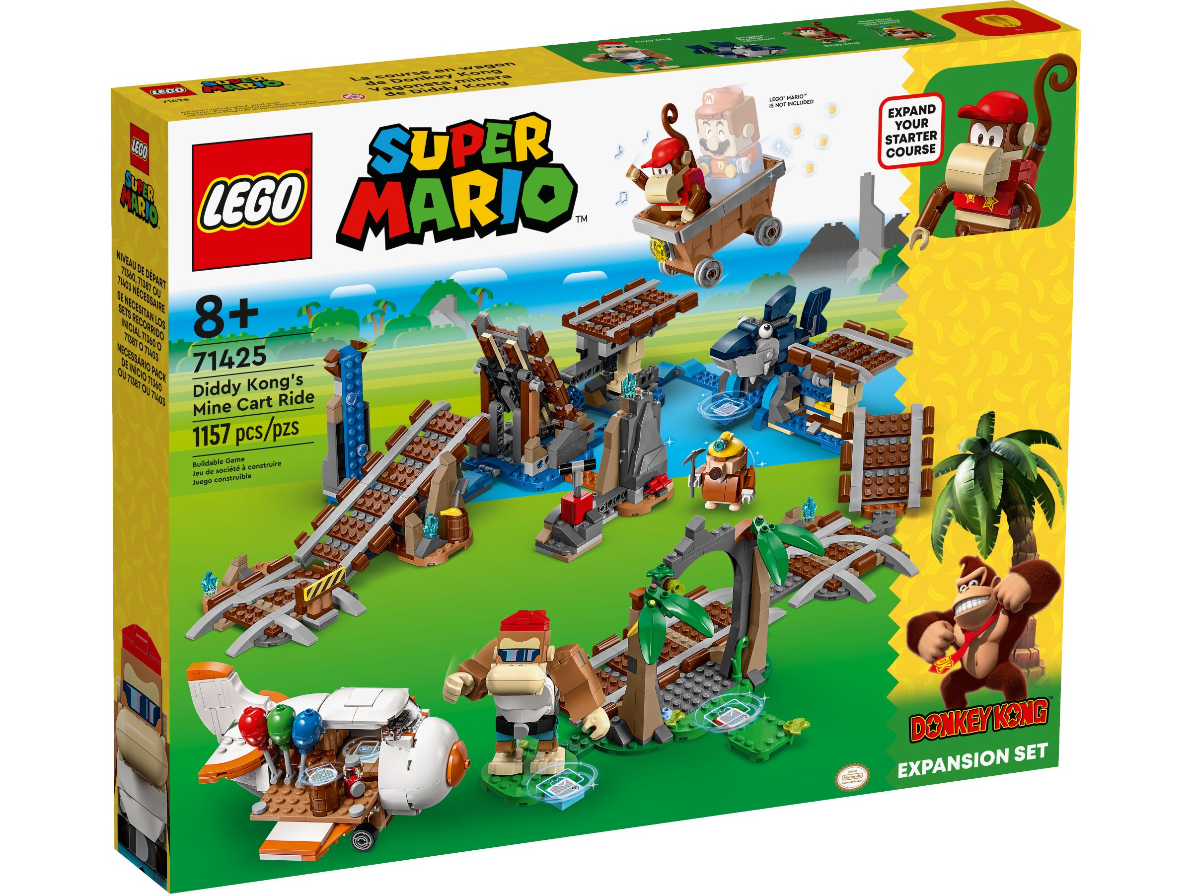 LEGO Super Mario 71425 Diddy Kongs Lorenritt – Erweiterungsset LEGO_71425_Box1_v39.jpg
