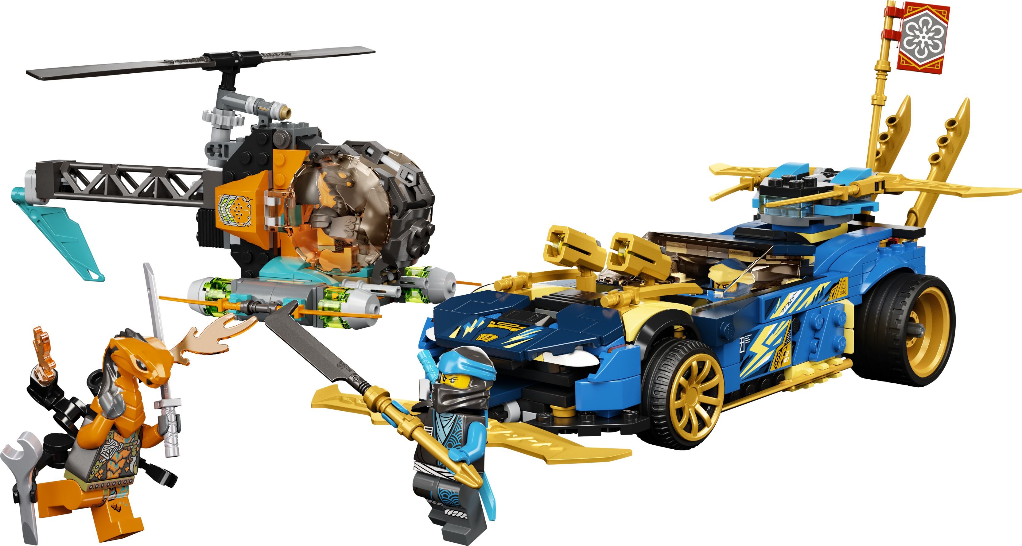 LEGO Ninjago 71776 Jays und Nyas Rennwagen EVO