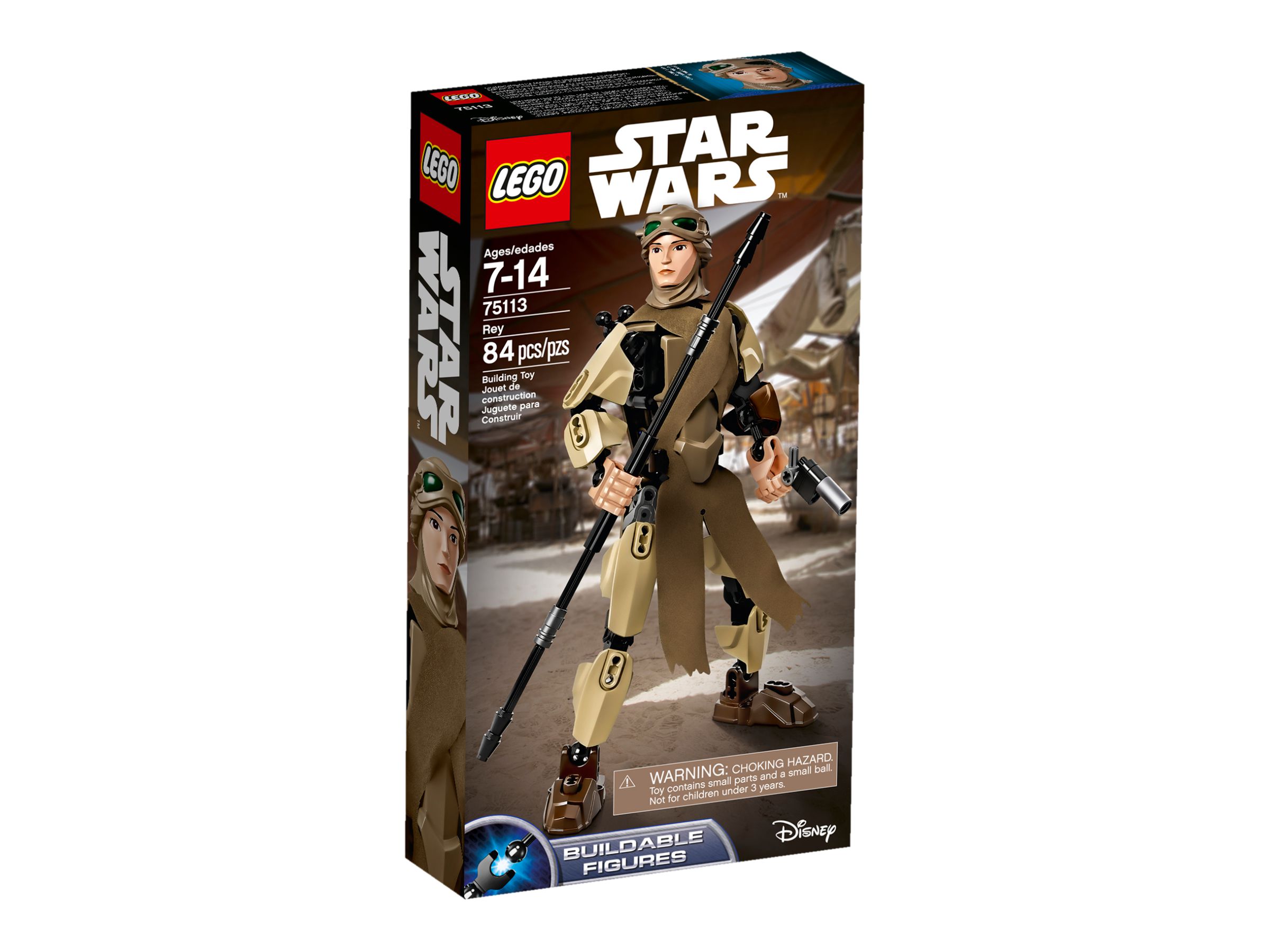 LEGO Star Wars Buildable Figures 75113 Rey LEGO_75113_alt1.jpg