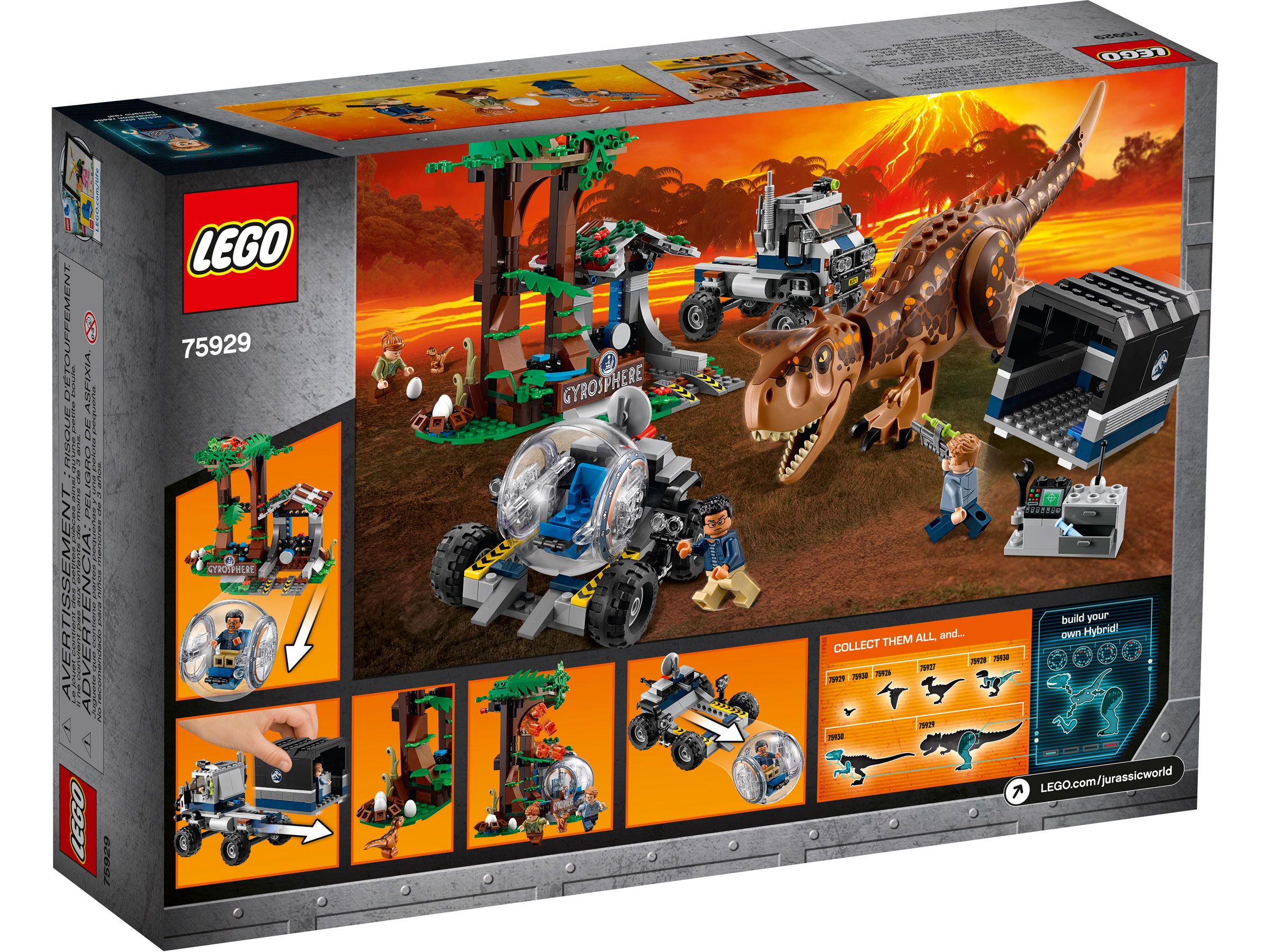 LEGO Jurassic World 75929 Carnotaurus - Flucht in der Gyrosphere LEGO_75929_Box5_v39.jpg