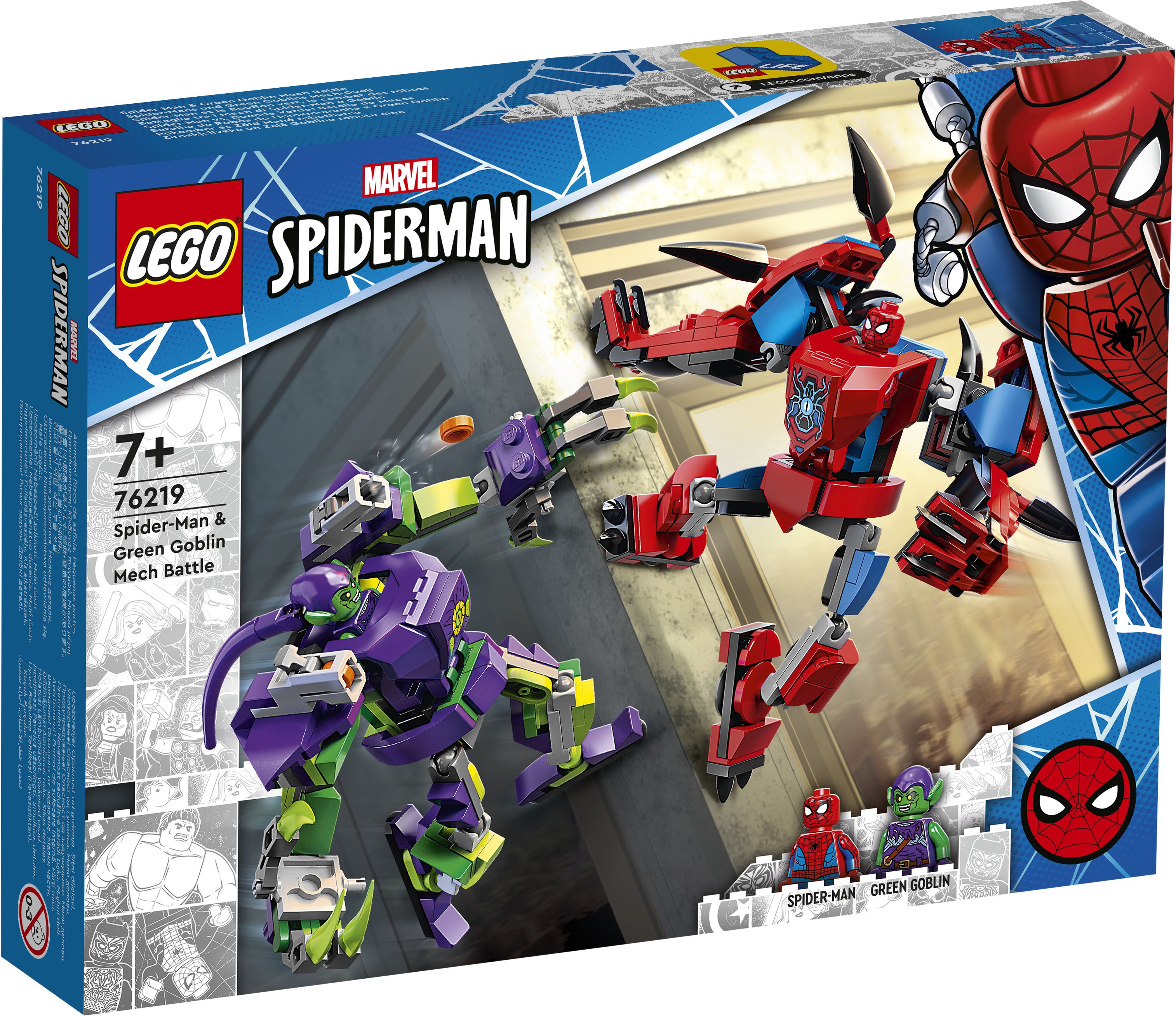 LEGO Super Heroes 76219 Spider-Mans und Green Goblins Mech-Duell LEGO_76219_Box1_v29.jpg