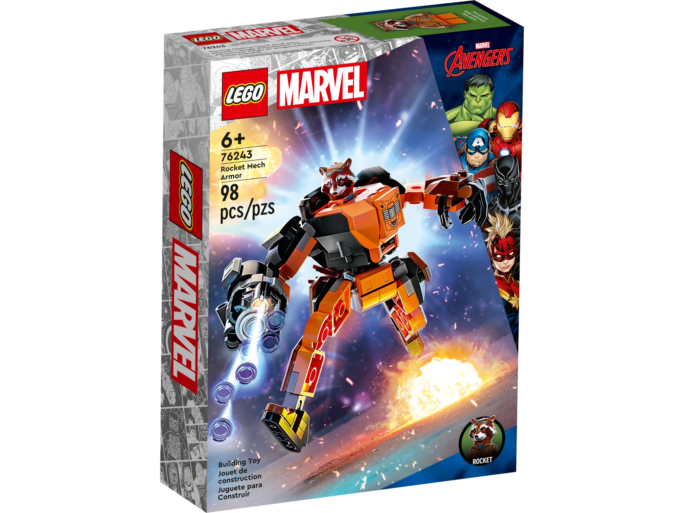 LEGO Super Heroes 76243 Rocket Mech LEGO_76243_alt1.jpg