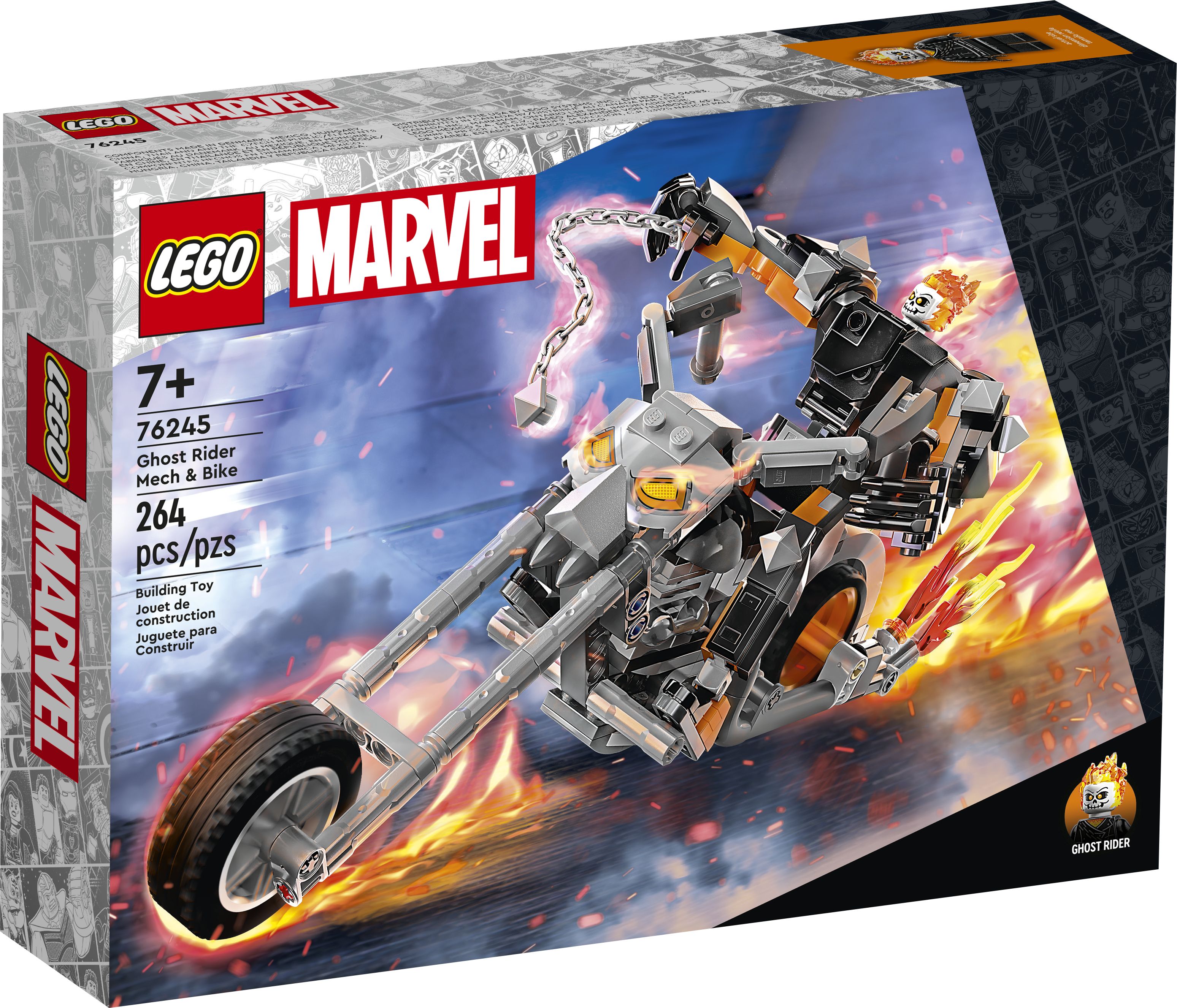 LEGO Super Heroes 76245 Ghost Rider mit Mech & Bike LEGO_76245_Box1_v39.jpg