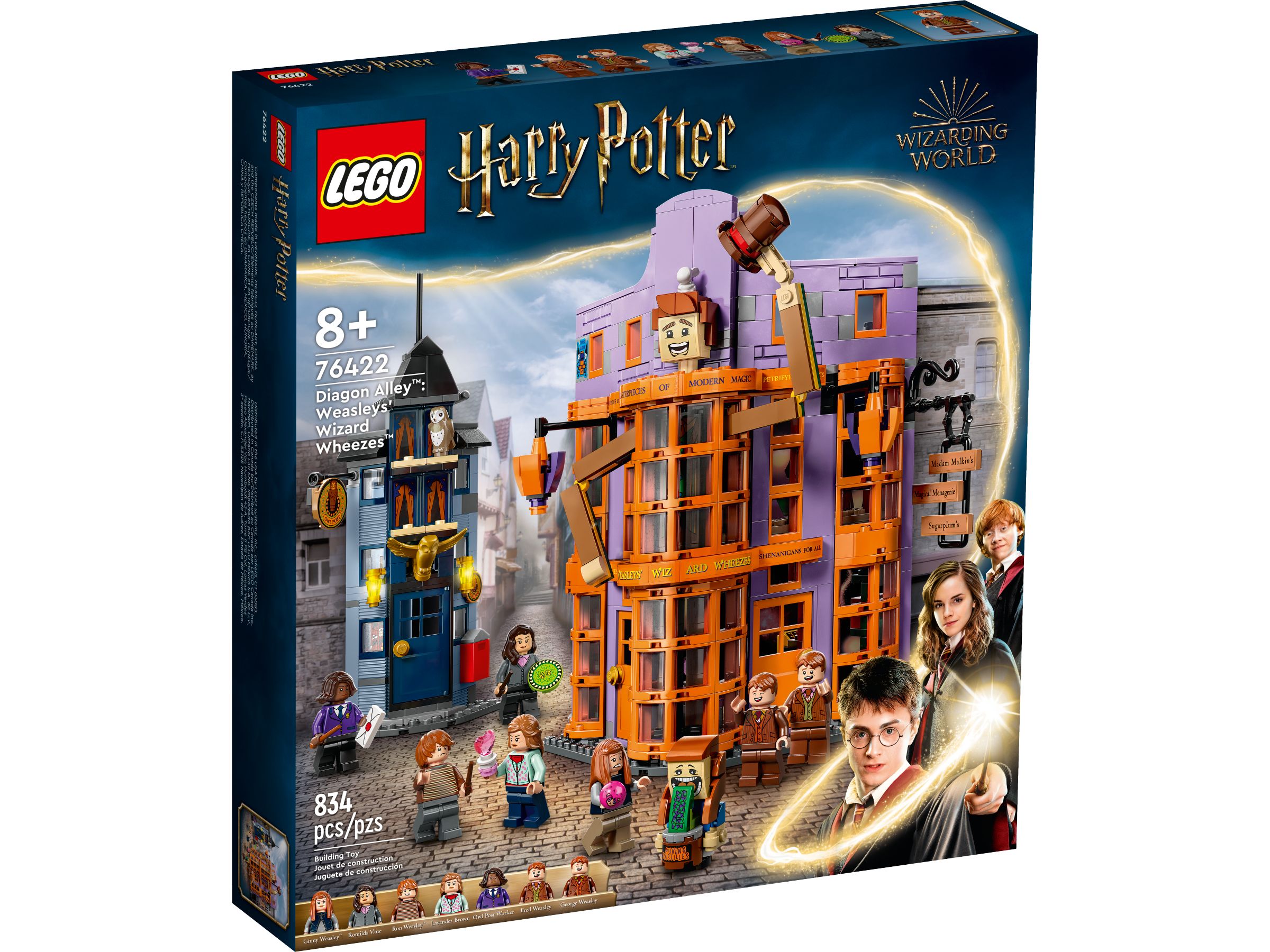 LEGO Harry Potter 76422 Winkelgasse™: Weasleys Zauberhafte Zauberscherze LEGO_76422_Box1_v39.jpg