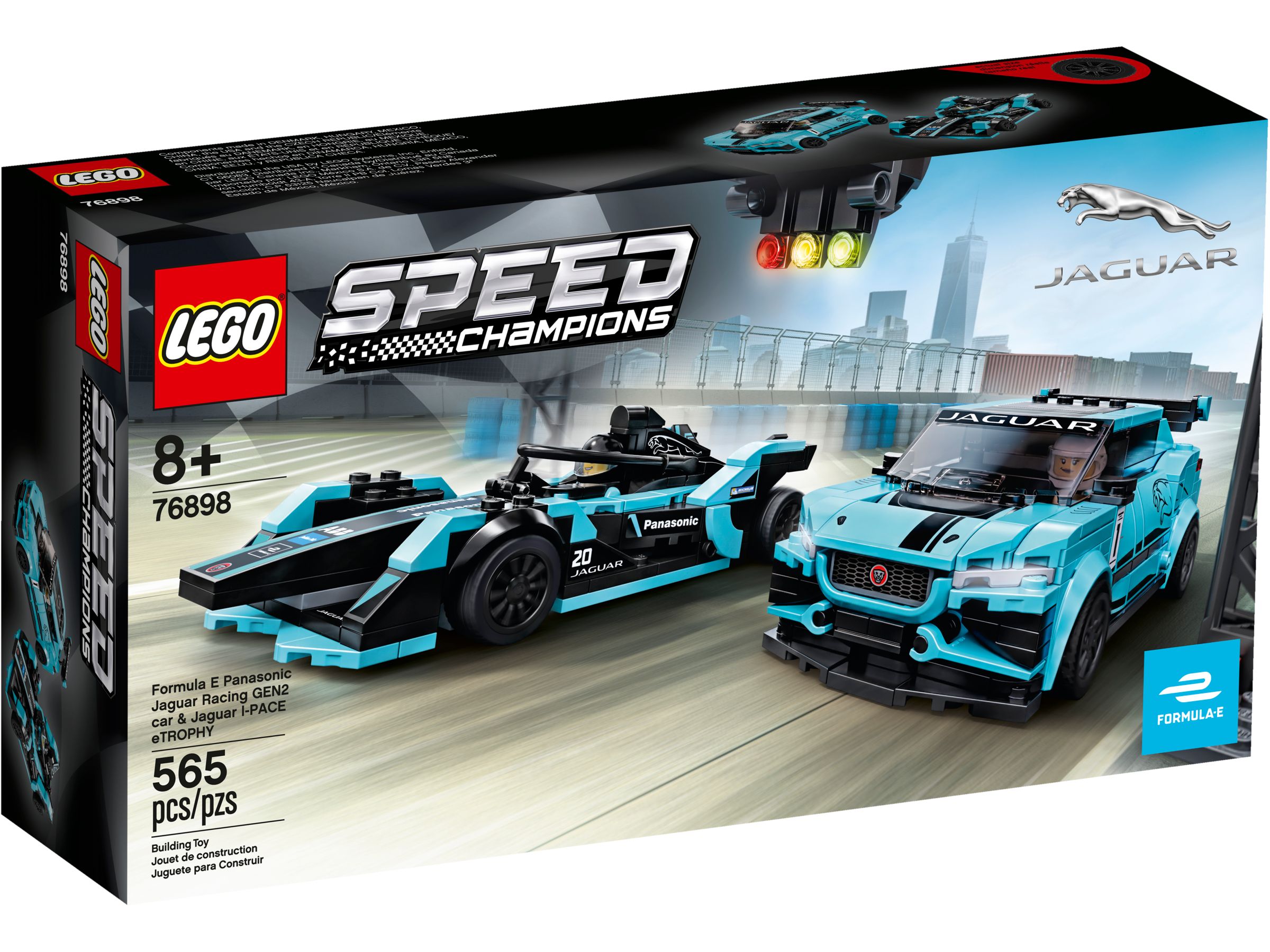 LEGO Speed Champions 76898 Formula E Panasonic Jaguar Racing GEN2 car & Jaguar I-PACE eTROPHY LEGO_76898_alt1.jpg