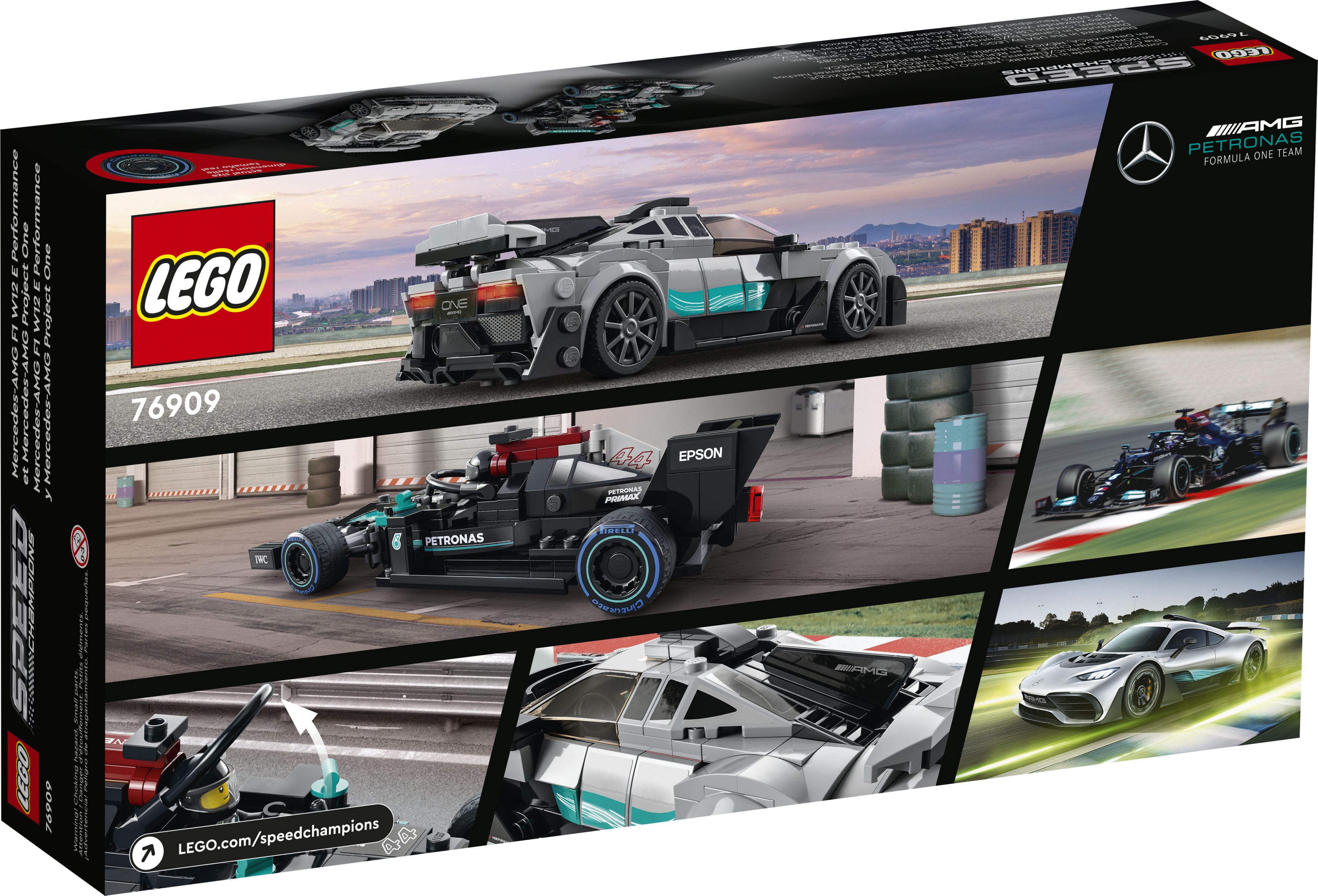 LEGO Speed Champions 76909 Mercedes-AMG F1 W12 E Performance & Mercedes-AMG Project One LEGO_76909_Box5_v39.jpg