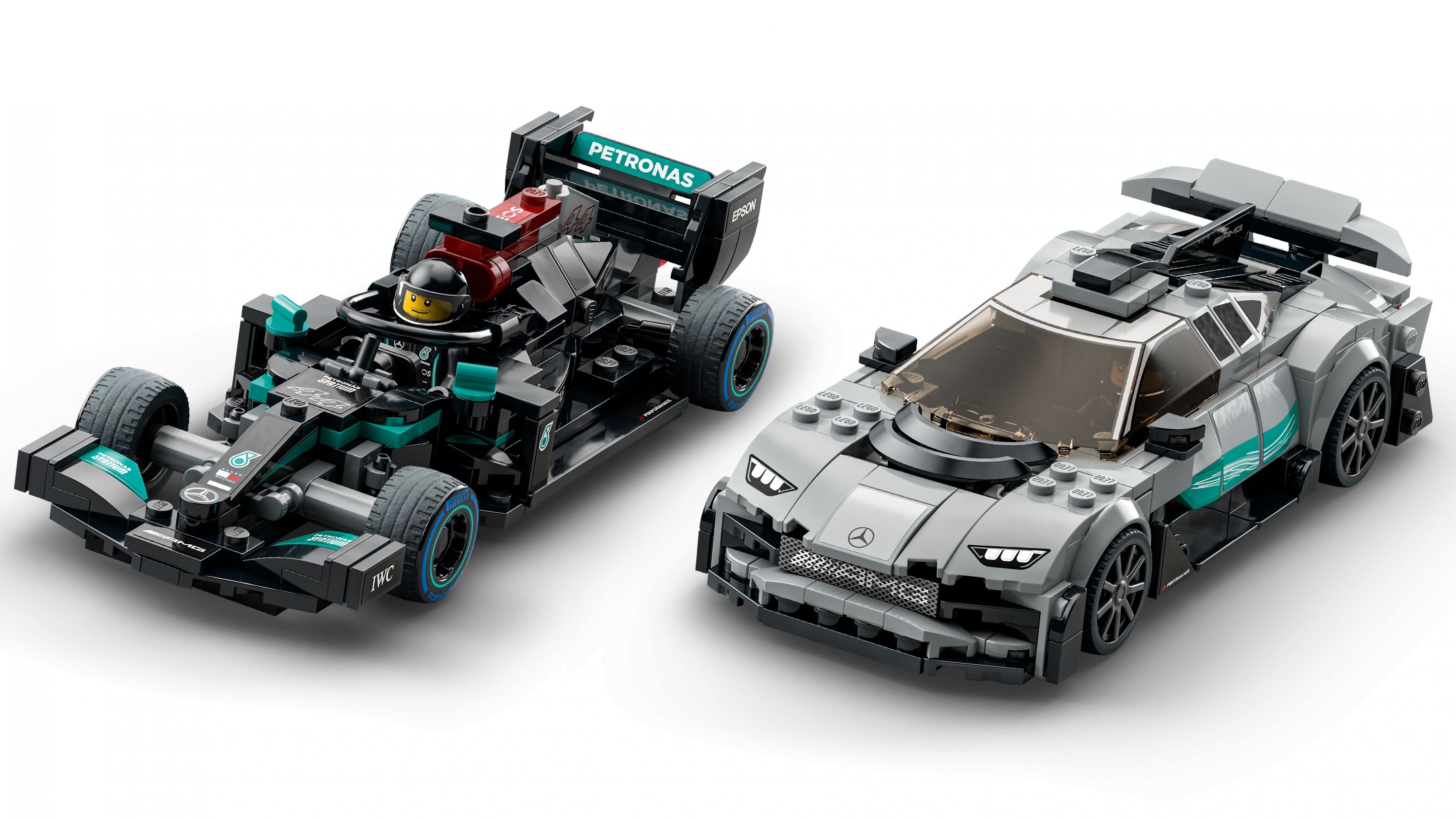 LEGO Speed Champions 76909 Mercedes-AMG F1 W12 E Performance & Mercedes-AMG Project One LEGO_76909_WEB_SEC01_NOBG.jpg