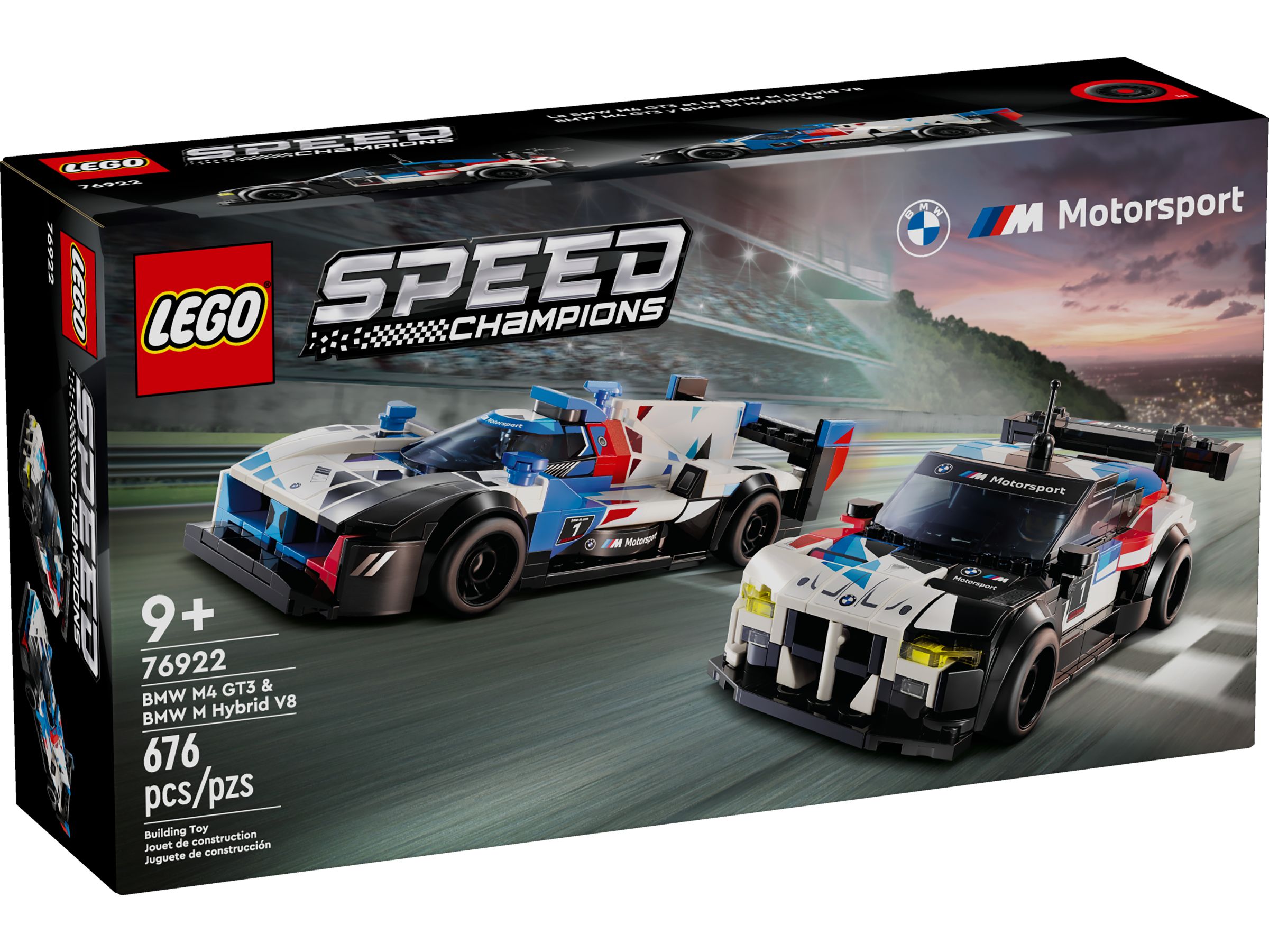 LEGO Speed Champions 76922 BMW M4 GT3 & BMW M Hybrid V8 Rennwagen LEGO_76922_Box1_v39.jpg