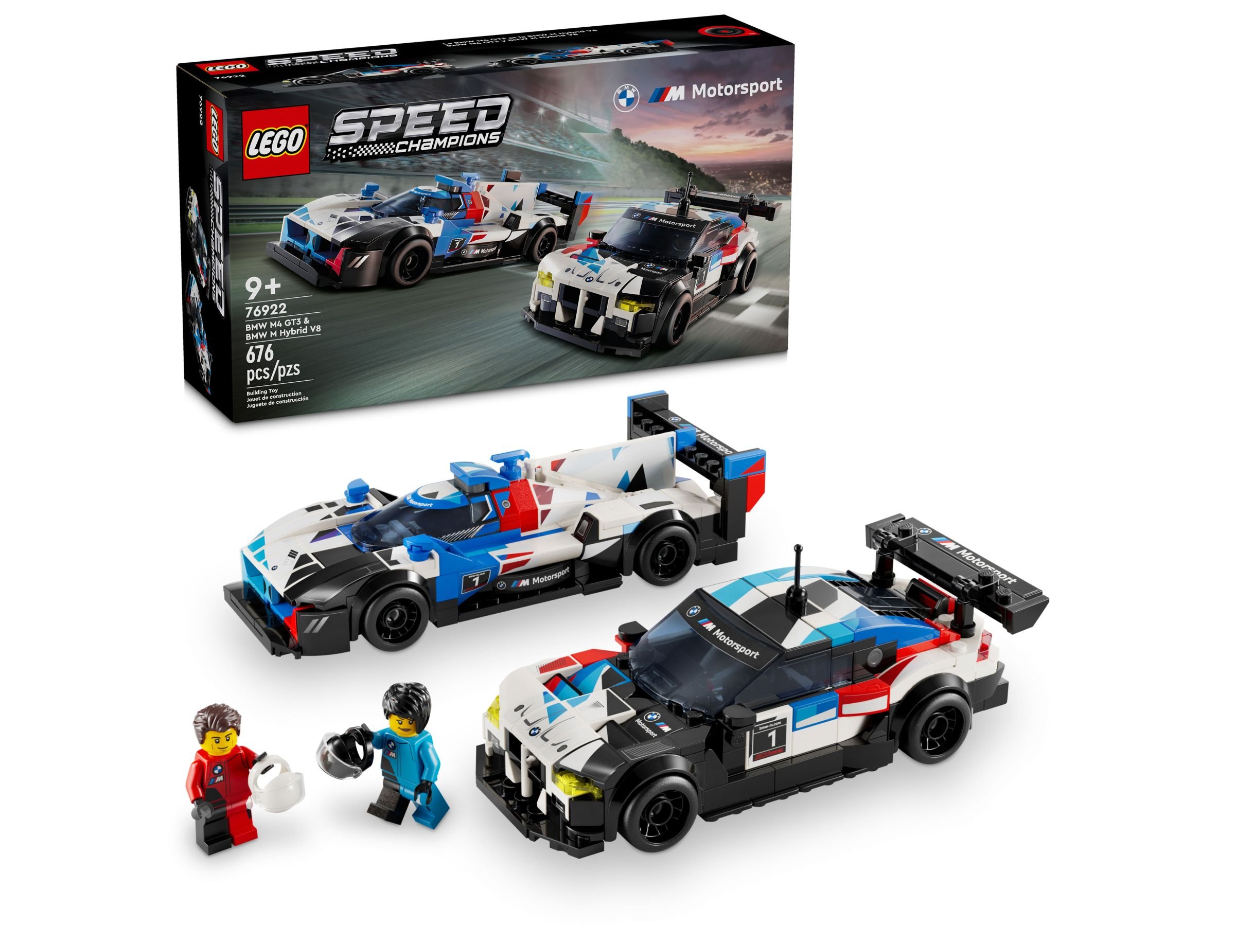 LEGO Speed Champions 76922 BMW M4 GT3 & BMW M Hybrid V8 Rennwagen LEGO_76922_boxprod_v39.jpg