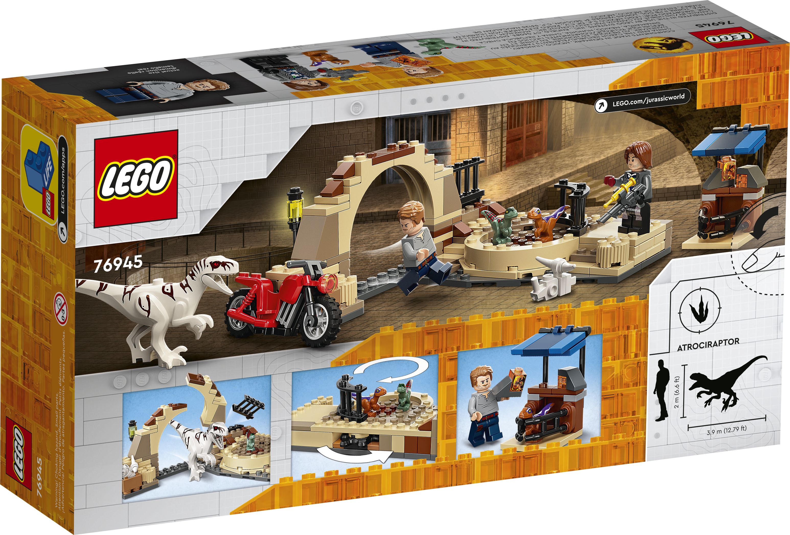 LEGO Jurassic World 76945 Atrociraptor: Motorradverfolgungsjagd LEGO_76945_Box5_v39.jpg