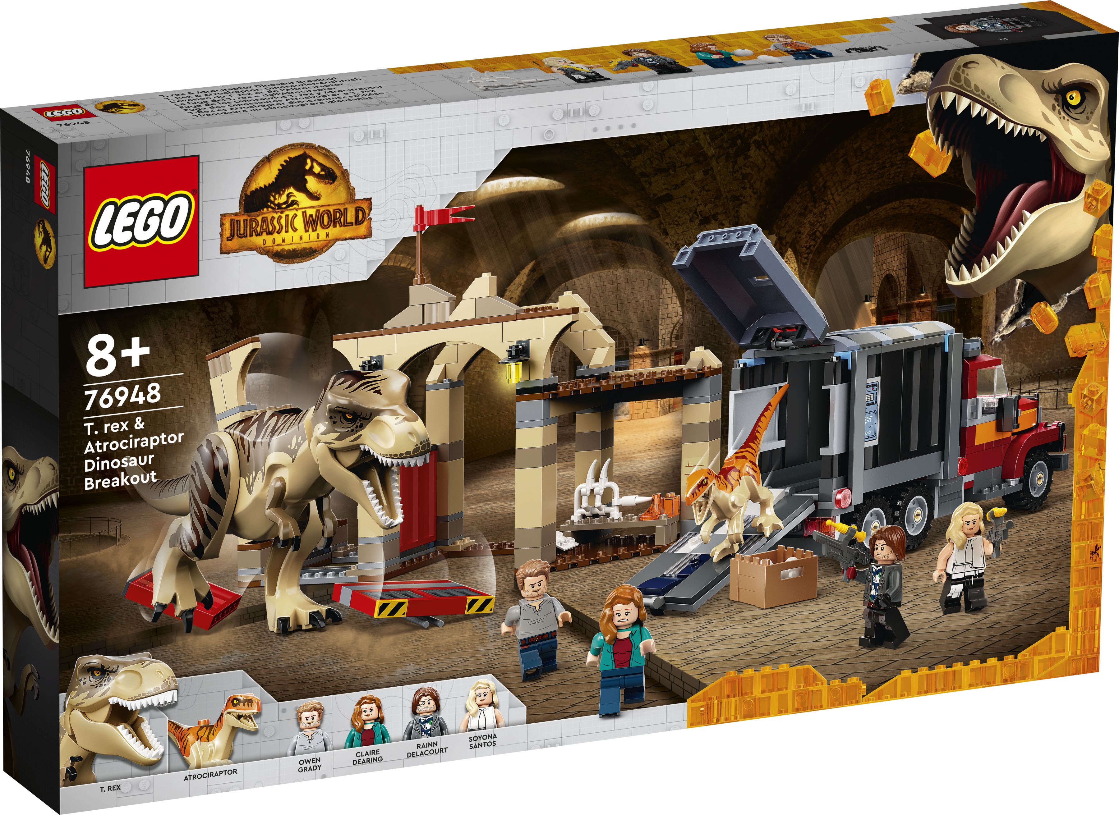 LEGO Jurassic World 76948 T. Rex & Atrociraptor: Dinosaurier-Ausbruch LEGO_76948_Box1_v29.jpg