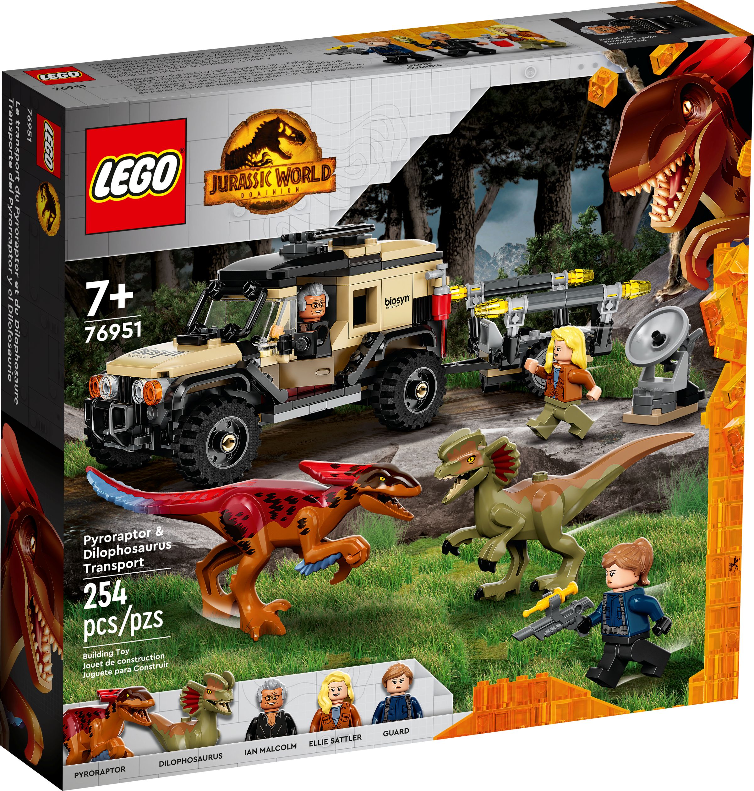 LEGO Jurassic World 76951 Pyroraptor & Dilophosaurus Transport LEGO_76951_alt1.jpg