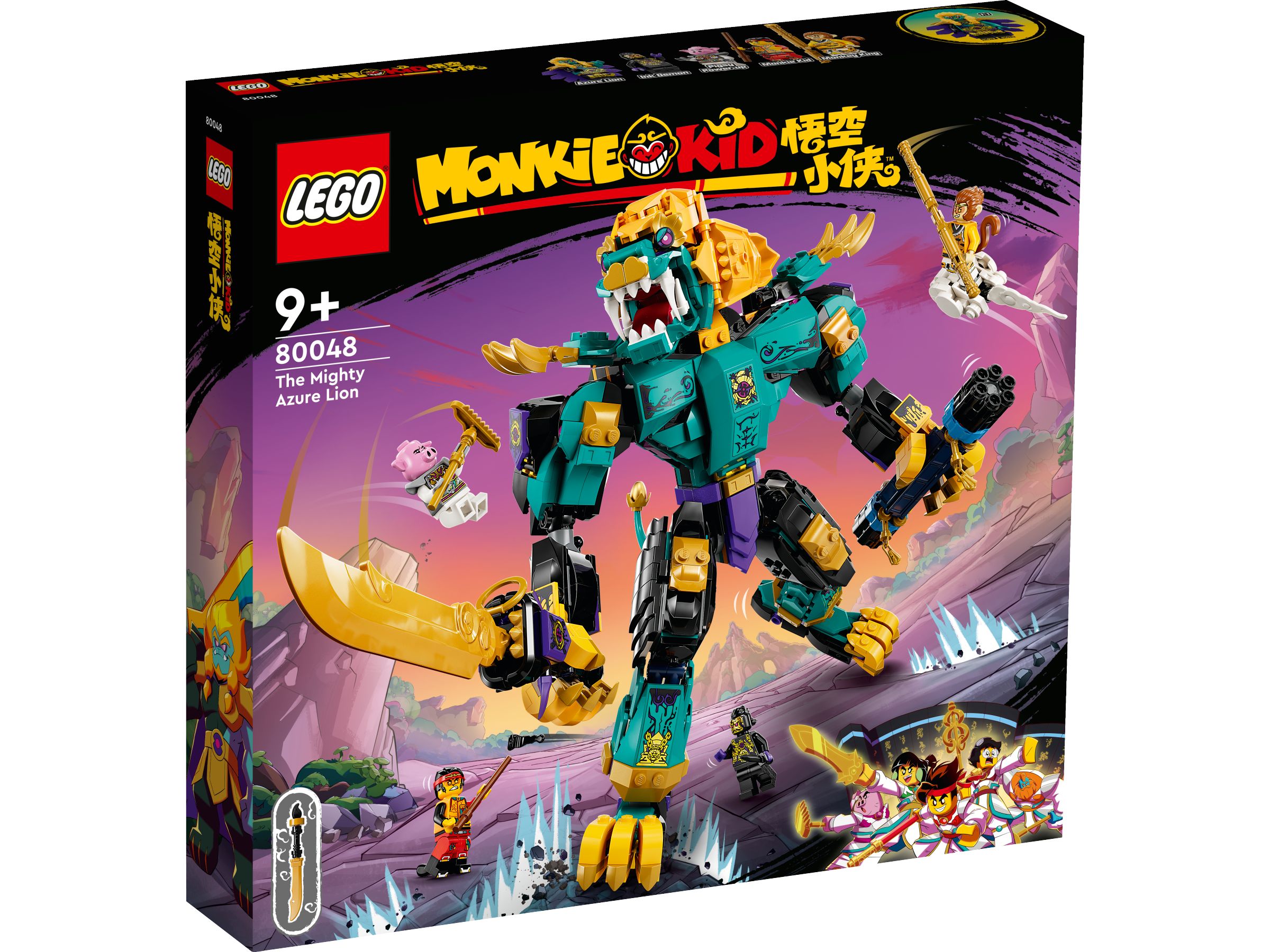 LEGO Monkie Kid 80048 Der mächtige Azure Lion LEGO_80048_Box1_v29.jpg