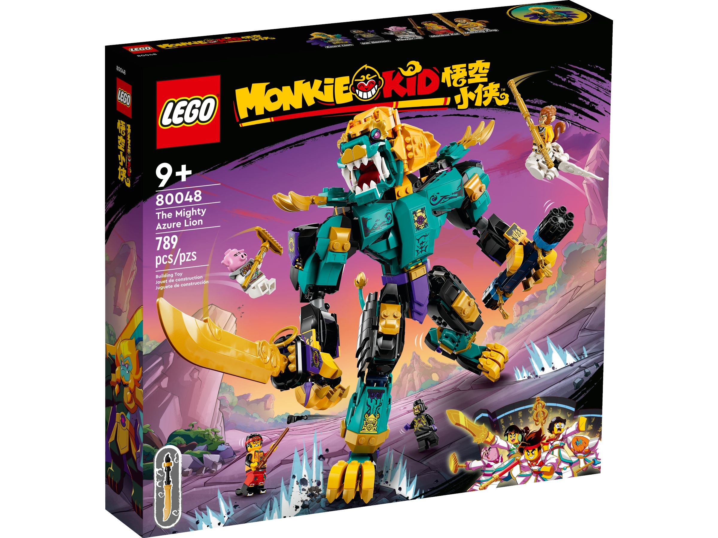 LEGO Monkie Kid 80048 Der mächtige Azure Lion LEGO_80048_Box1_v39.jpg