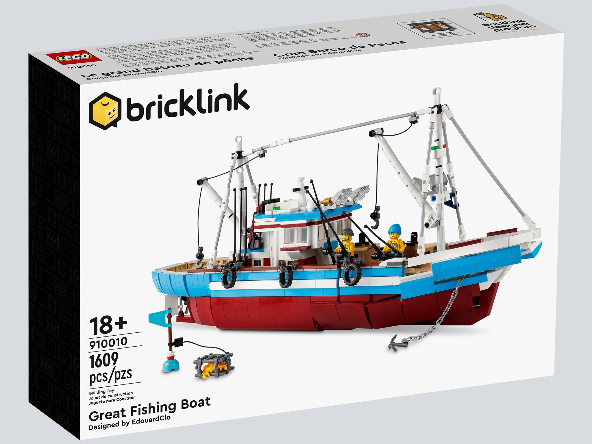 LEGO Bricklink 910010 Großer Fischkutter
