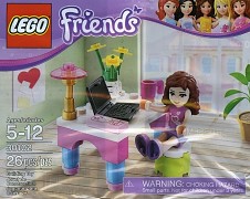 LEGO Friends 30102 Lego Friends Olivia Schreibtisch mit Laptop 26 Teile (polybag)