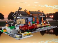 LEGO Bricklink 910072 Holzstein-Güterbahnhof