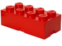 LEGO Gear 5000463 Roter LEGO® Aufbewahrungsstein mit 8 Noppen