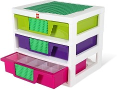 LEGO Gear 5001164 Girls 3-Drawer Storage Bin