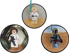 LEGO Gear 5002825 Luke Skywalker, Princess Leia and Boba Fett magnets