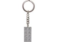 LEGO Gear 851406 Schlüsselanhänger mit metallbeschichtetem 2 x 4-Stein